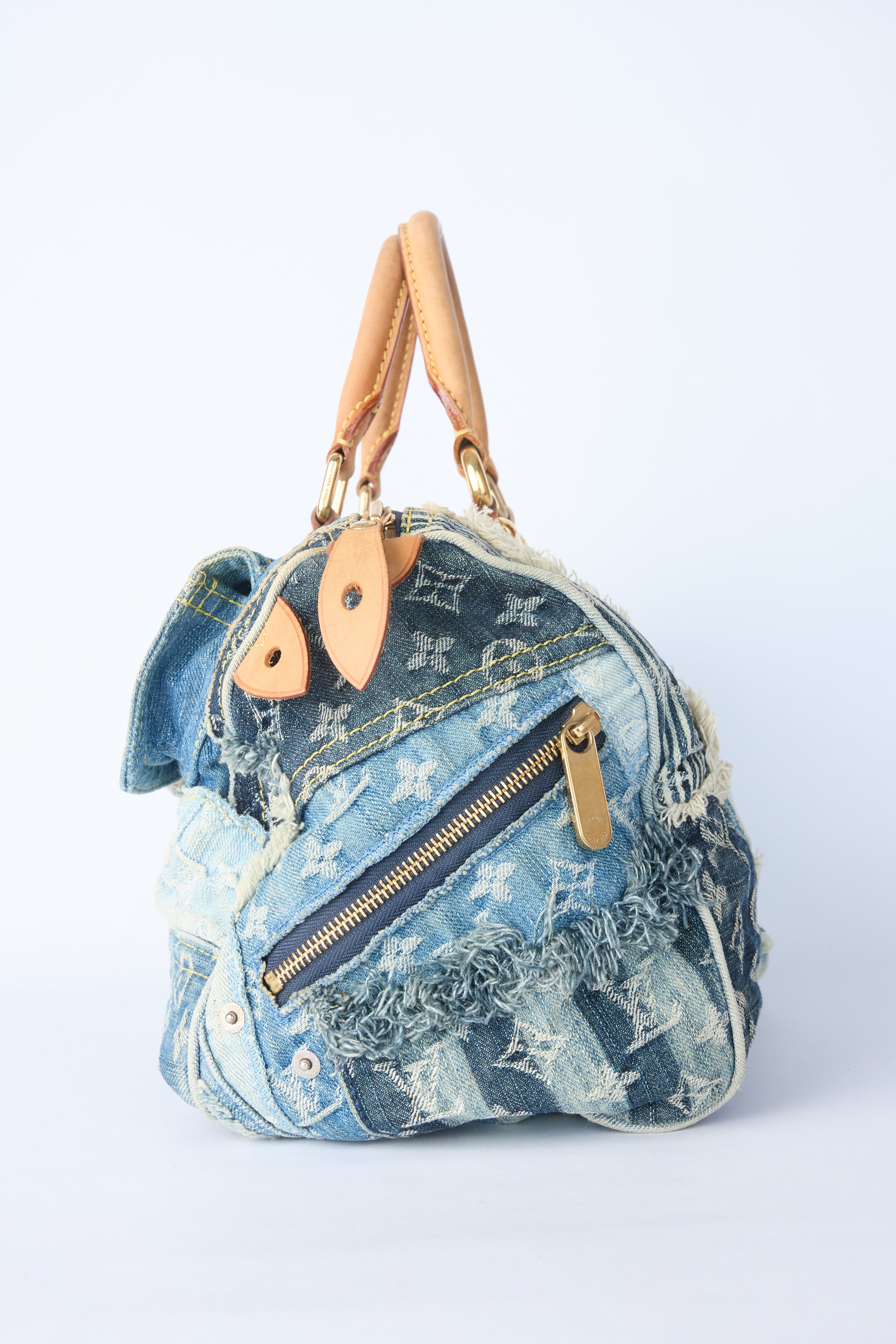 LOUIS VUITTON DENIM PATCHWORK SPEEDY