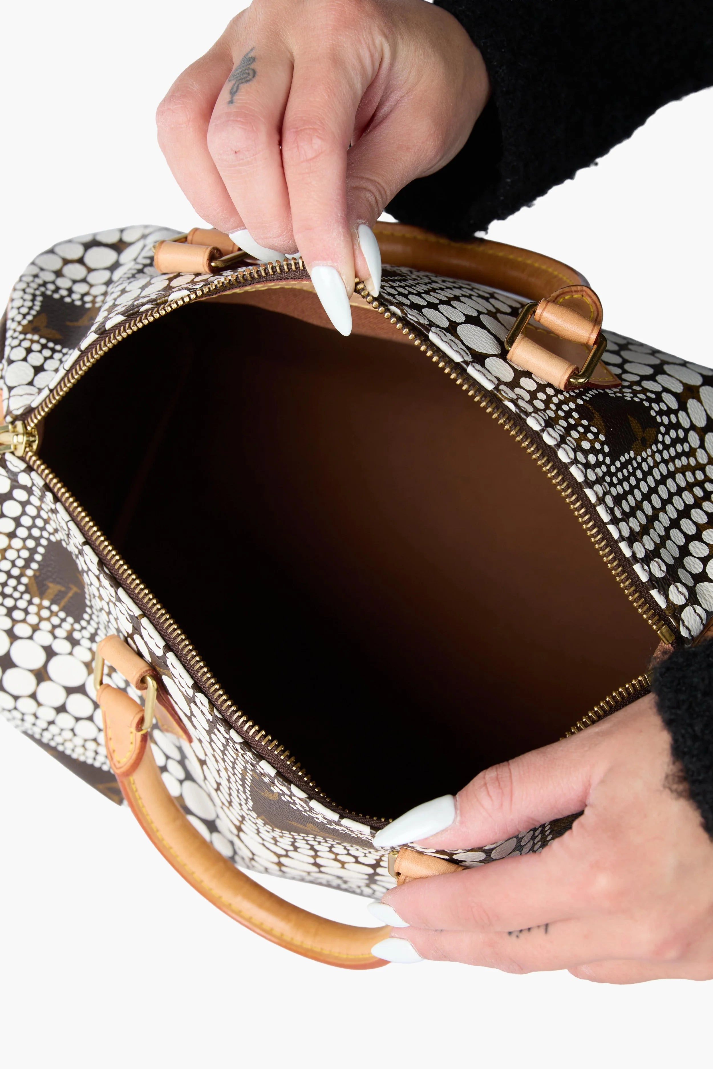 LOUIS VUITTON Speedy 30 Yayoi Kusama Monogram Multi-color Coated Canvas Hand Bag