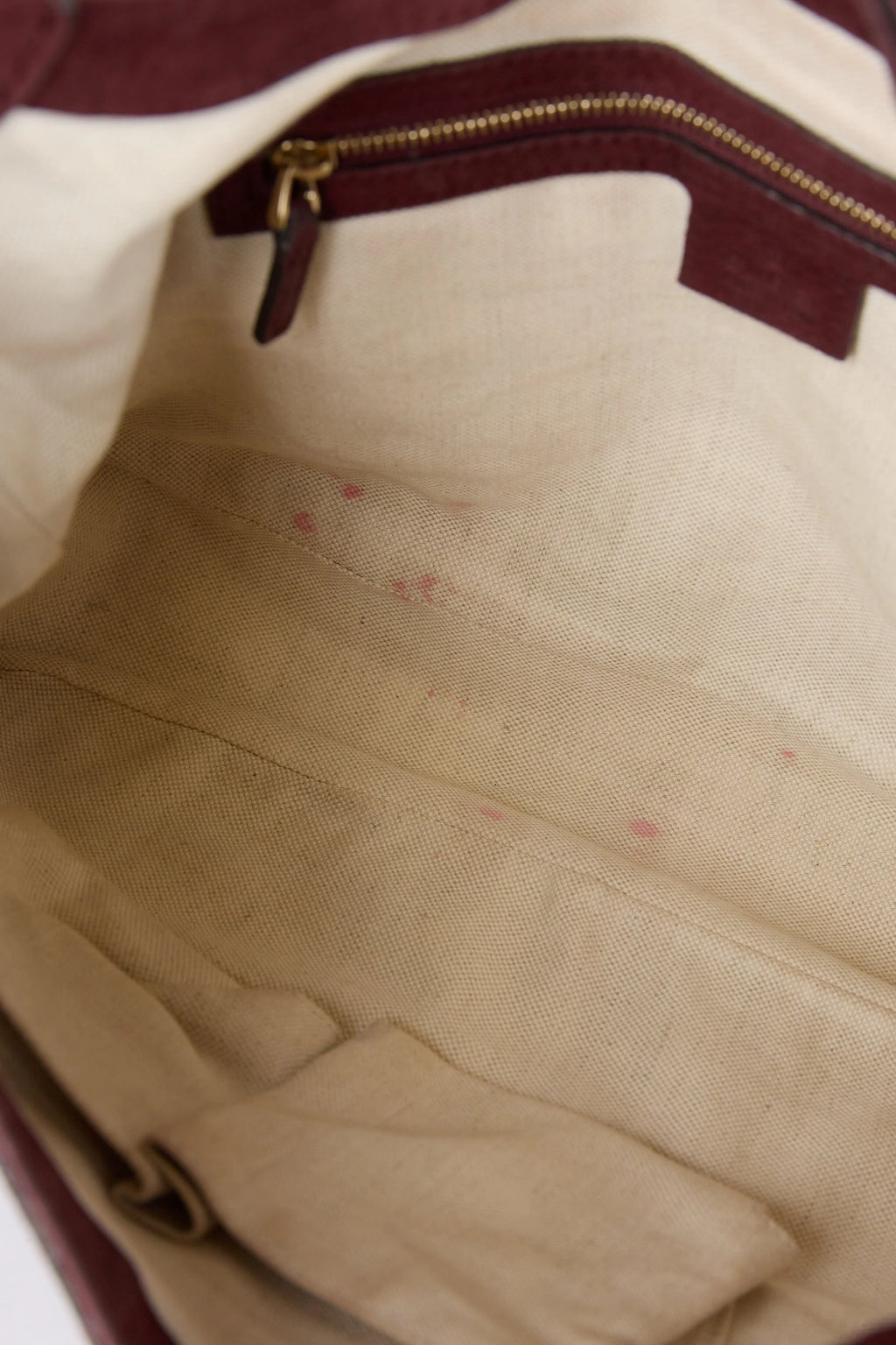 GUCCI BURGUNDY NUBUCK LEATHER JACKIE