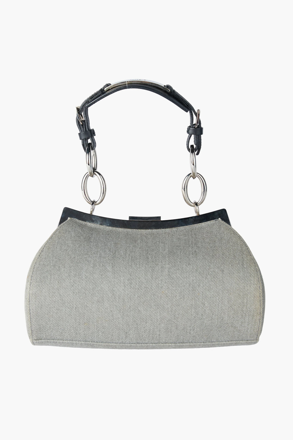 Dior Grey Denim Diva Bag