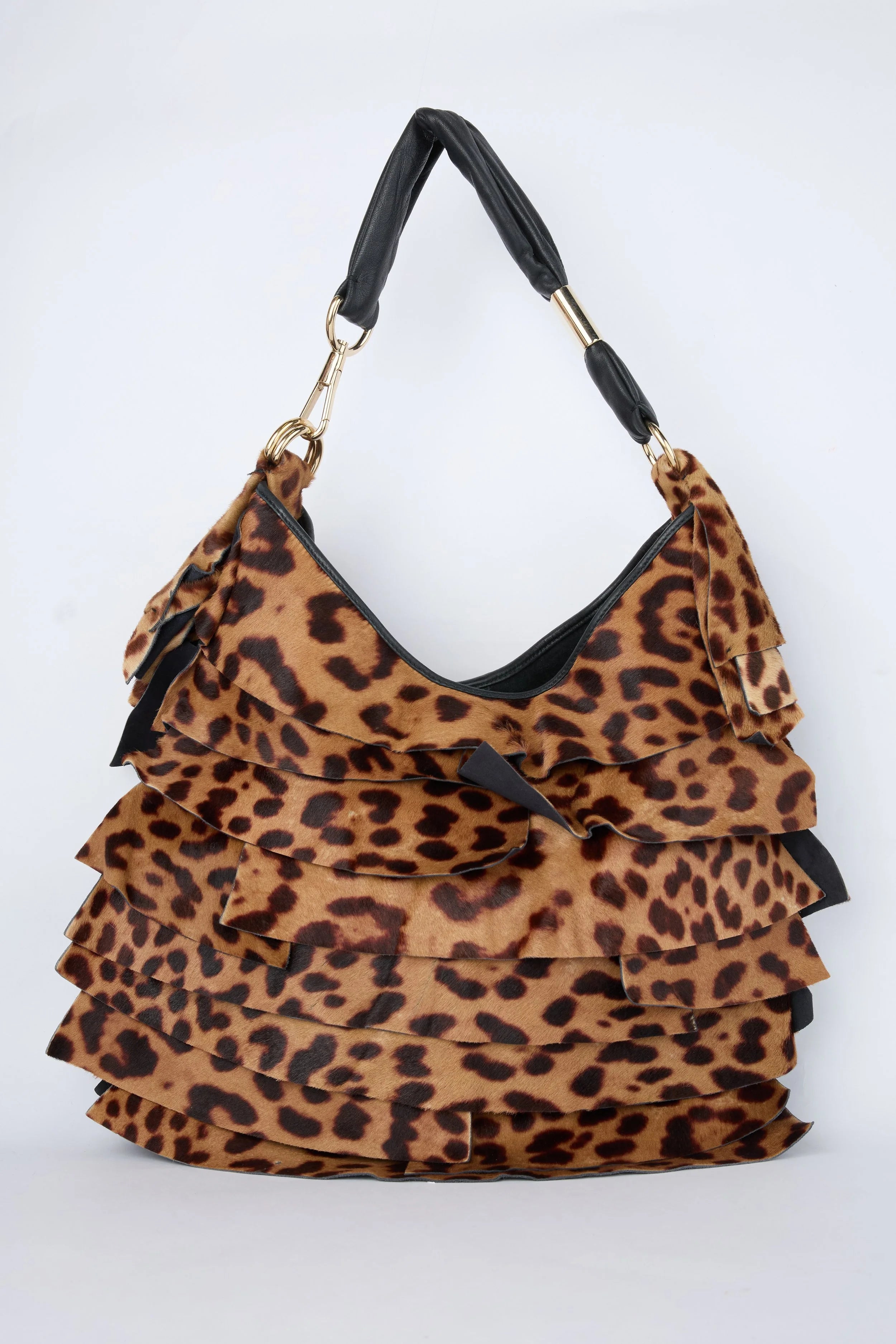 YSL LEOPARD ST. TROPEZ HOBO