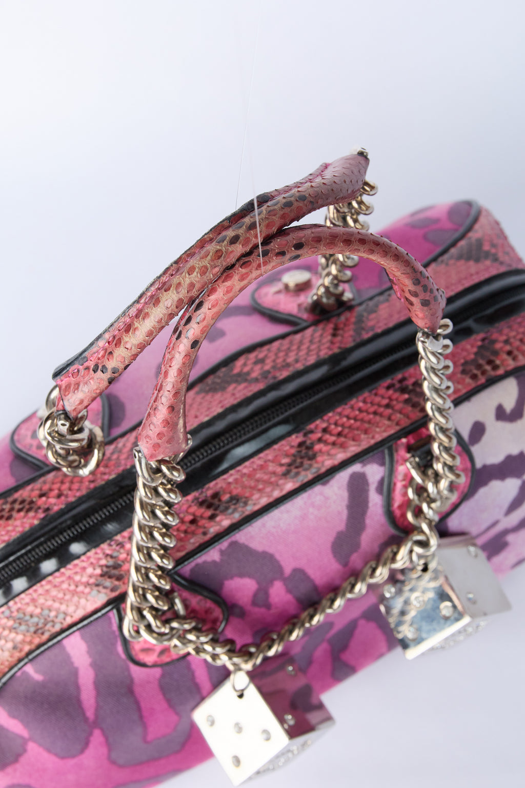 DIOR PURPLE LEOPARD DICE GAMBLER