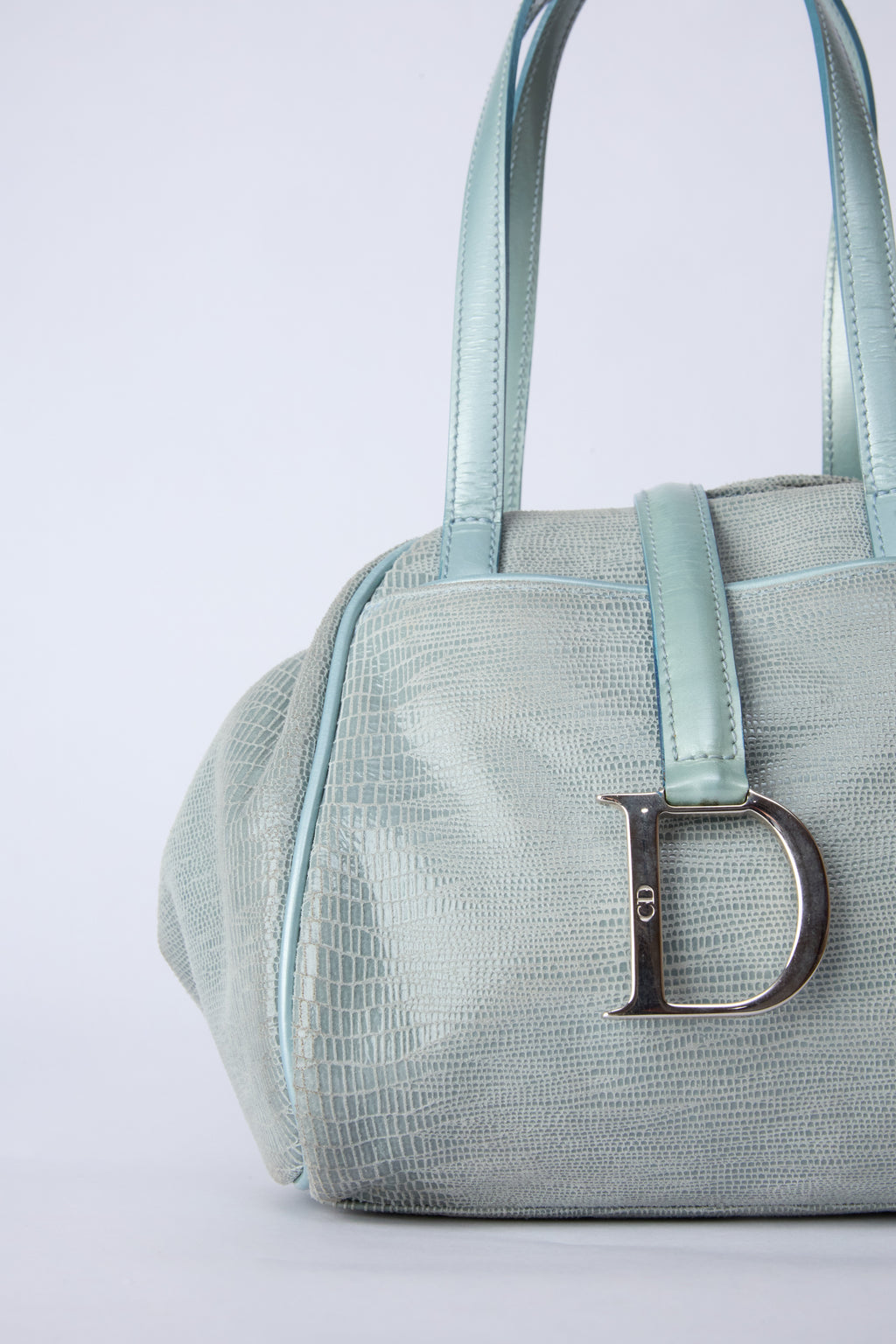 DIOR BLUE DUMPLING BAG