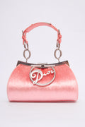 DIOR PINK VELVET DIVA BAG