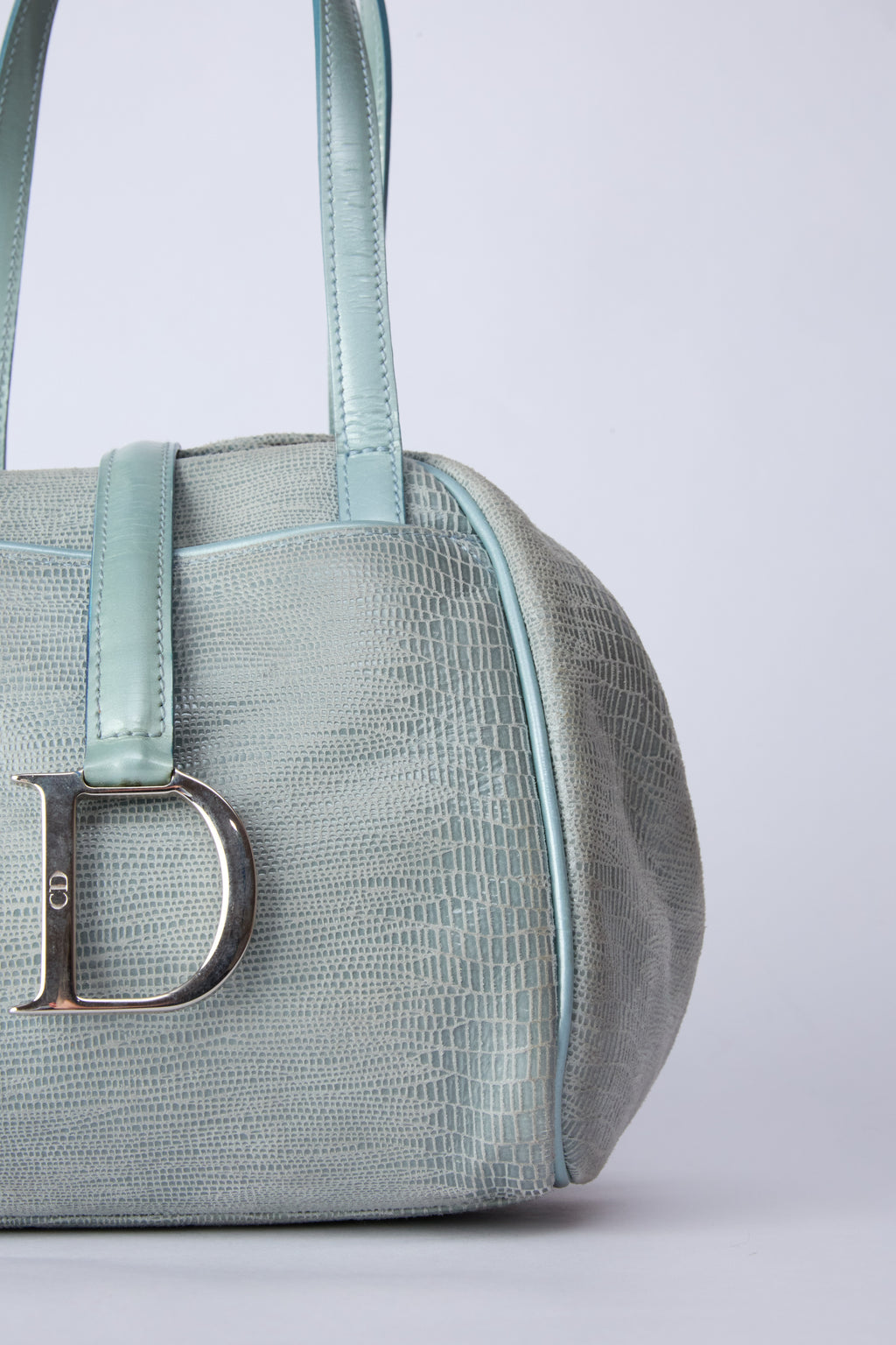DIOR BLUE DUMPLING BAG