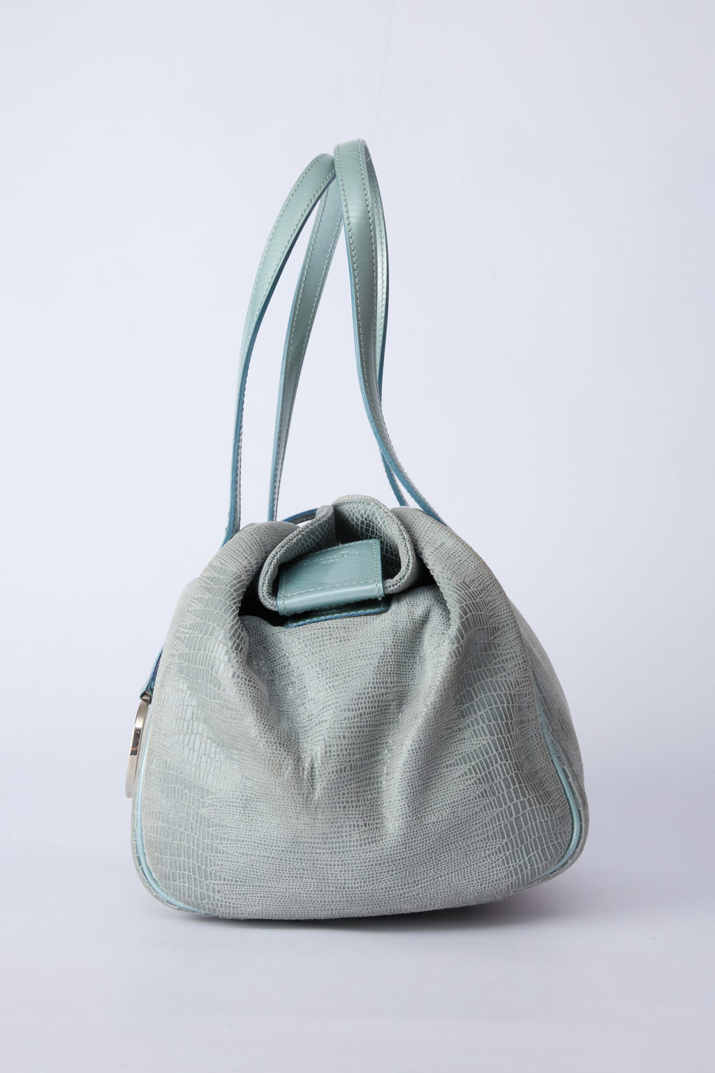 DIOR BLUE DUMPLING BAG