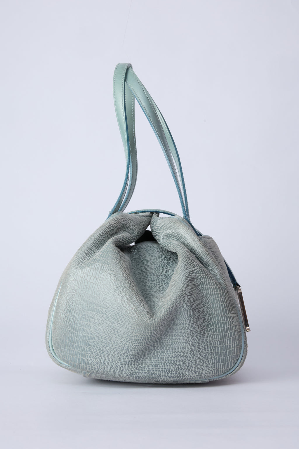 DIOR BLUE DUMPLING BAG
