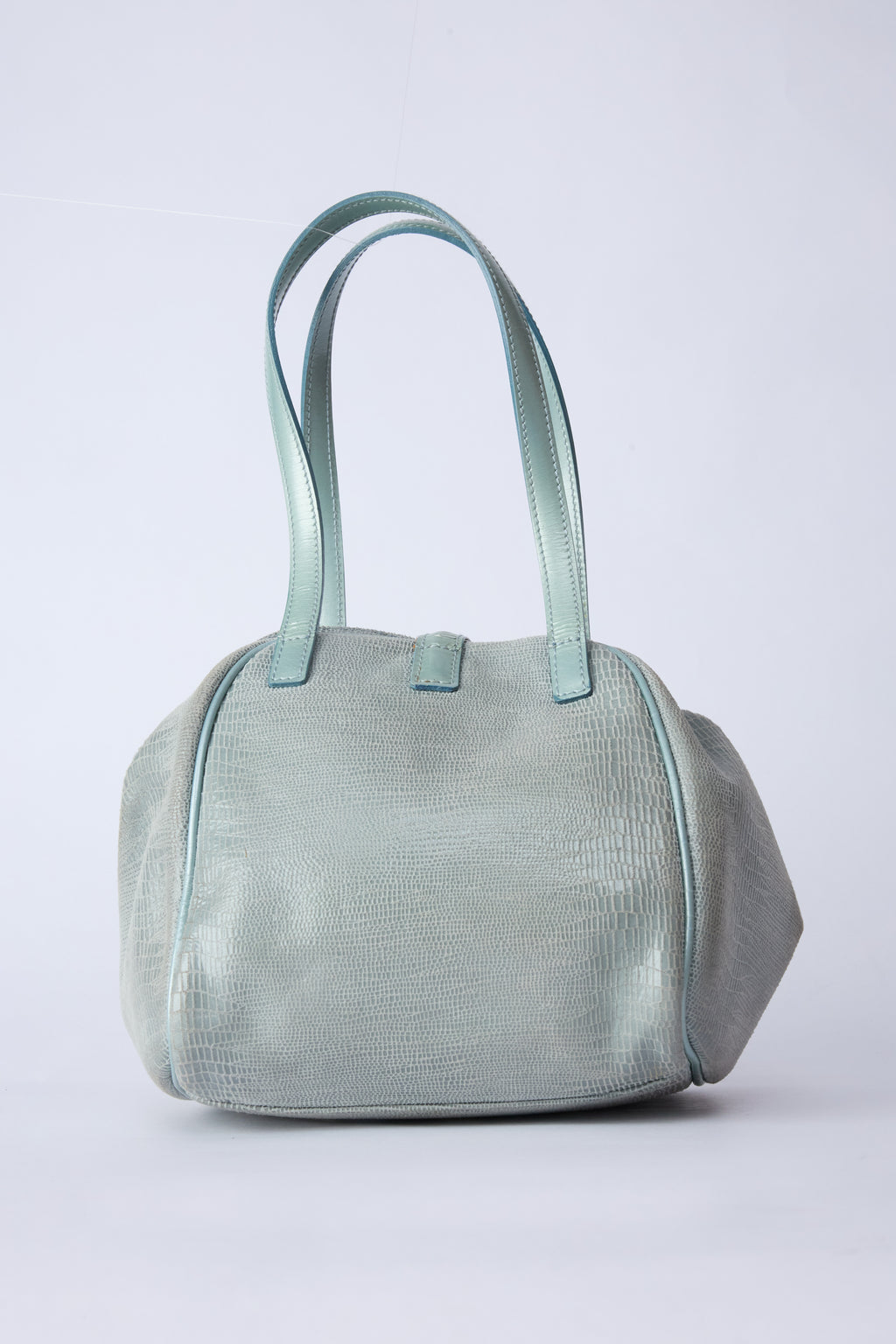DIOR BLUE DUMPLING BAG