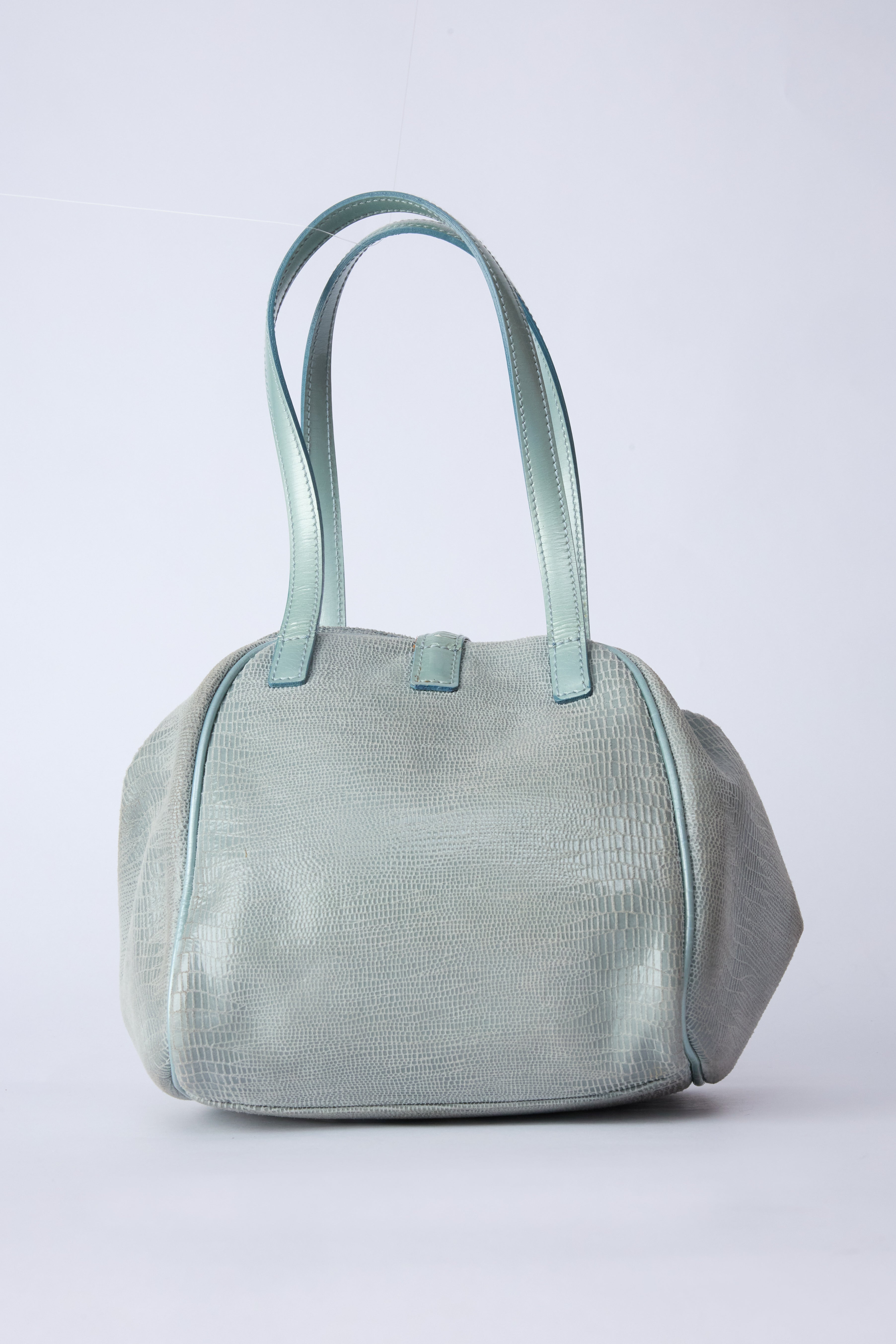 DIOR BLUE DUMPLING BAG