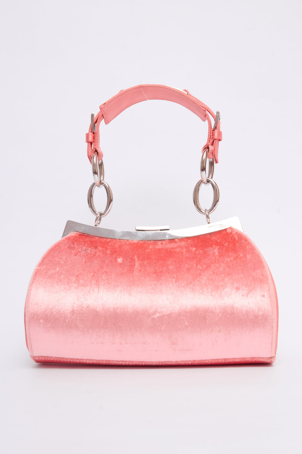 DIOR PINK VELVET DIVA BAG