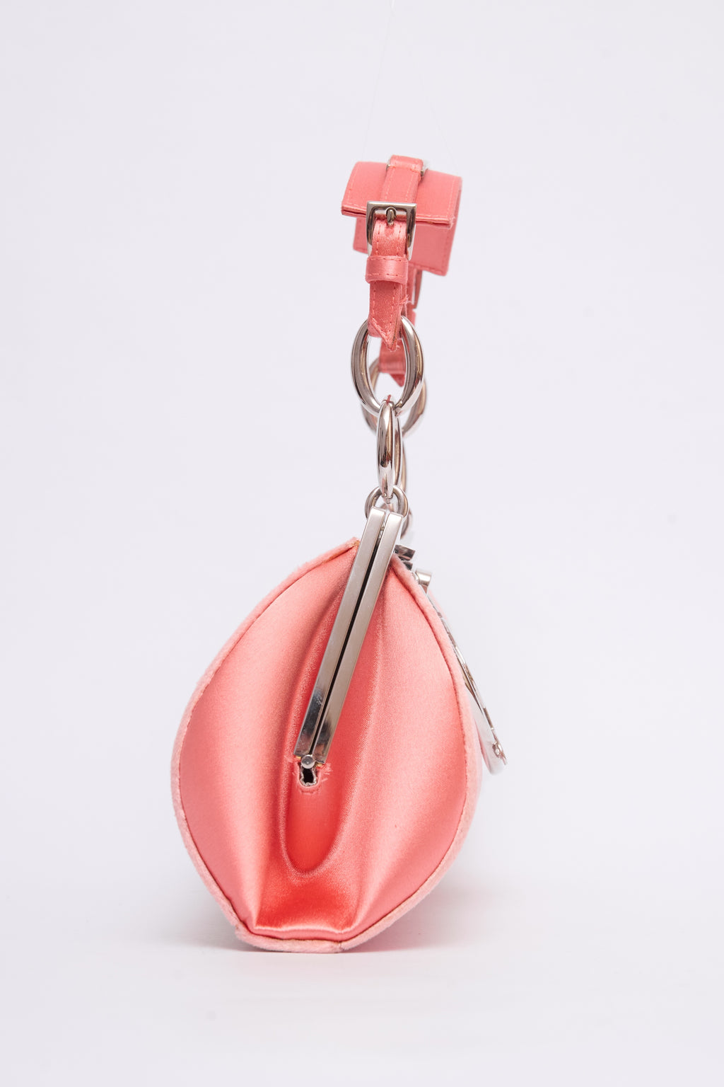 DIOR PINK VELVET DIVA BAG