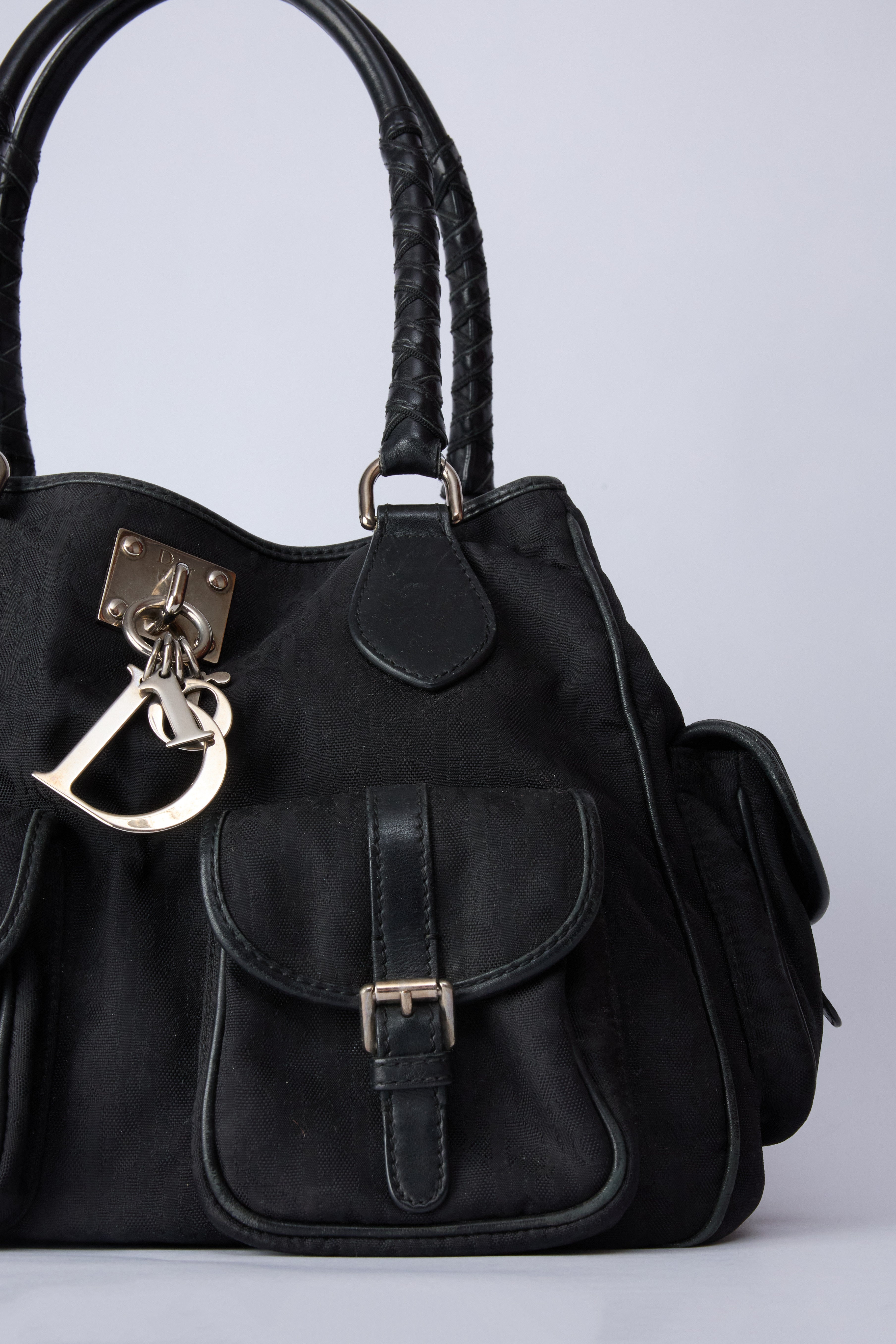 DIOR BLACK TROTTER CARGO BAG