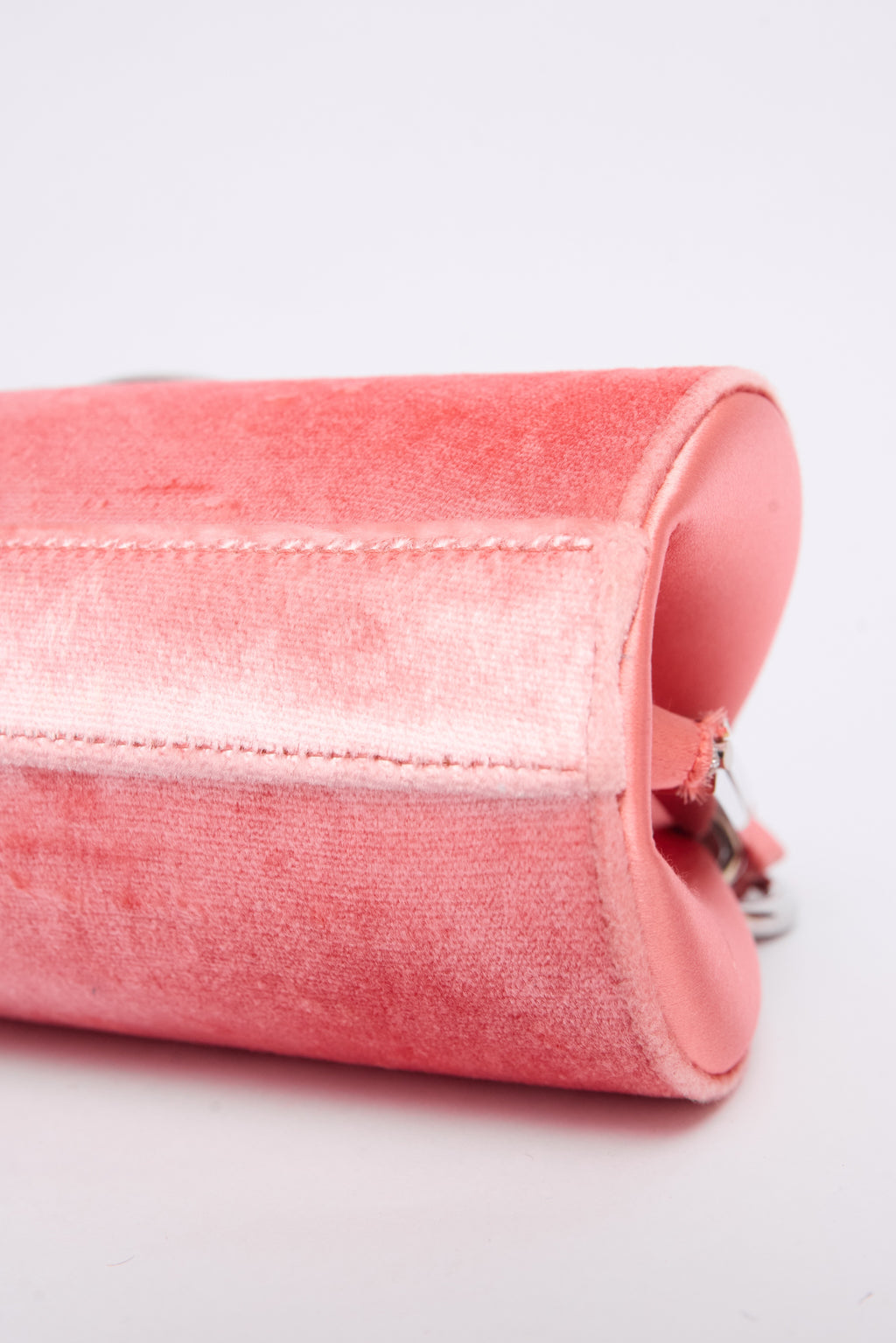DIOR PINK VELVET DIVA BAG
