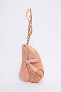 DIOR PINK MINI SADDLE WRISTLET