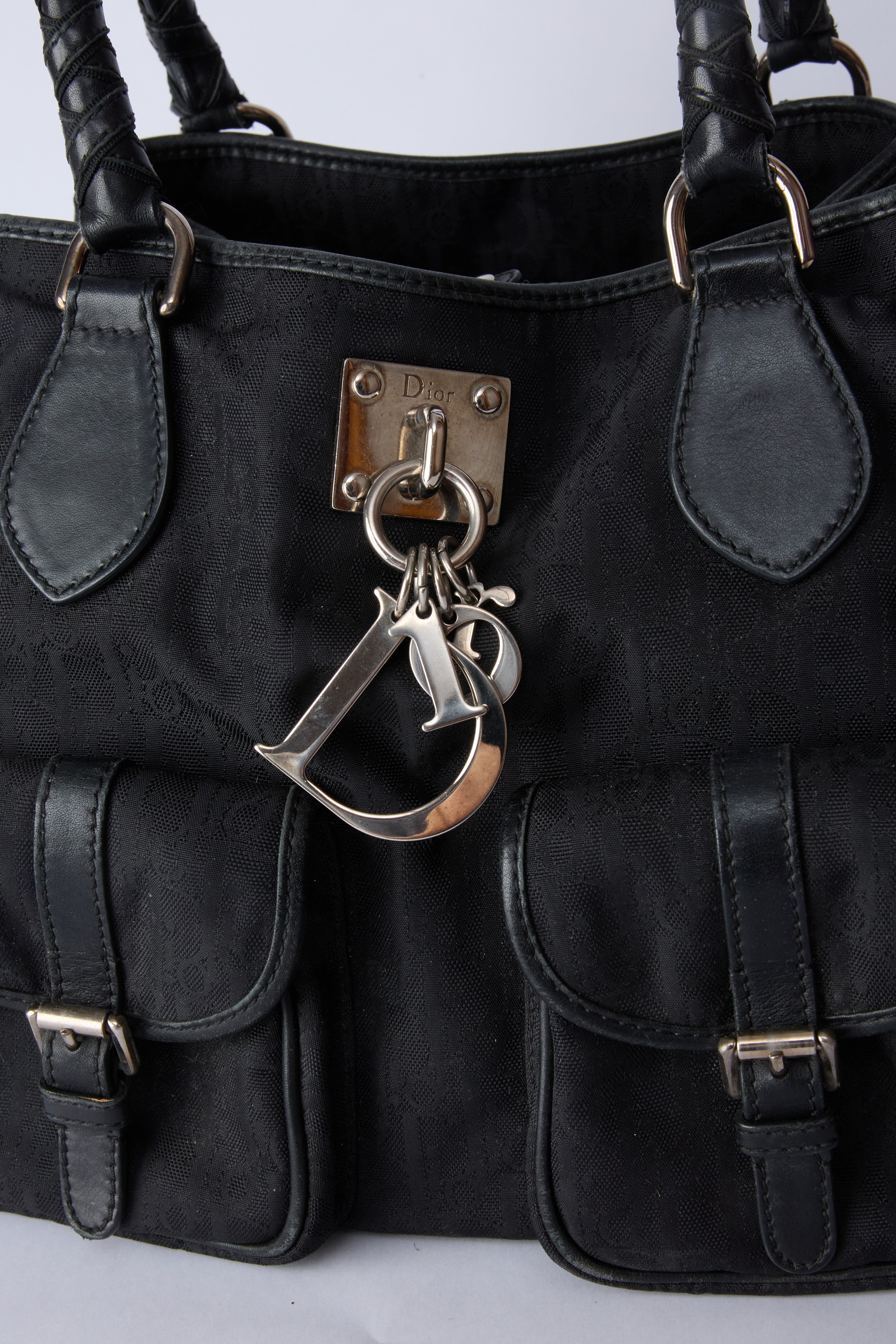 DIOR BLACK TROTTER CARGO BAG