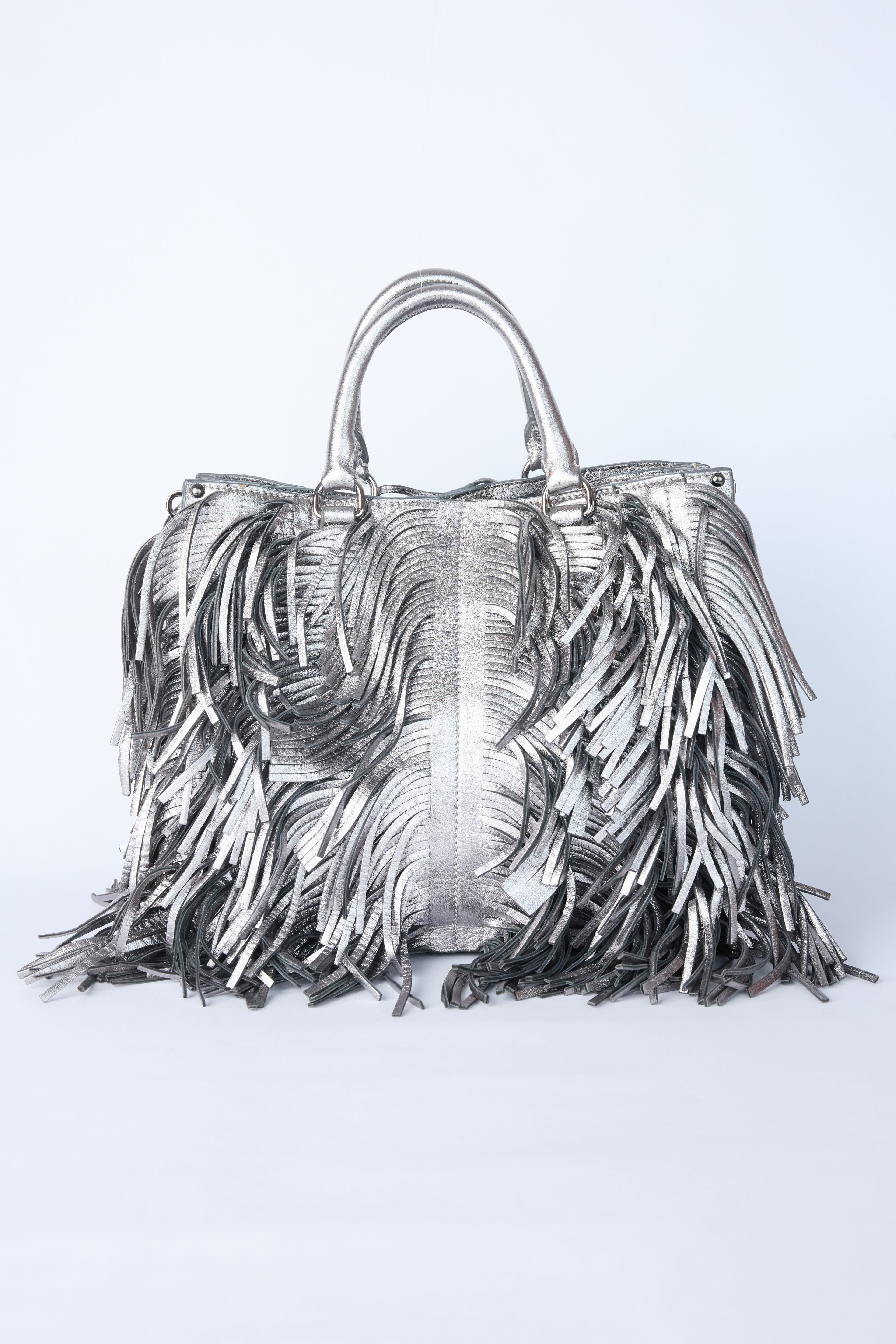 PRADA METALLIC FRINGE BAG