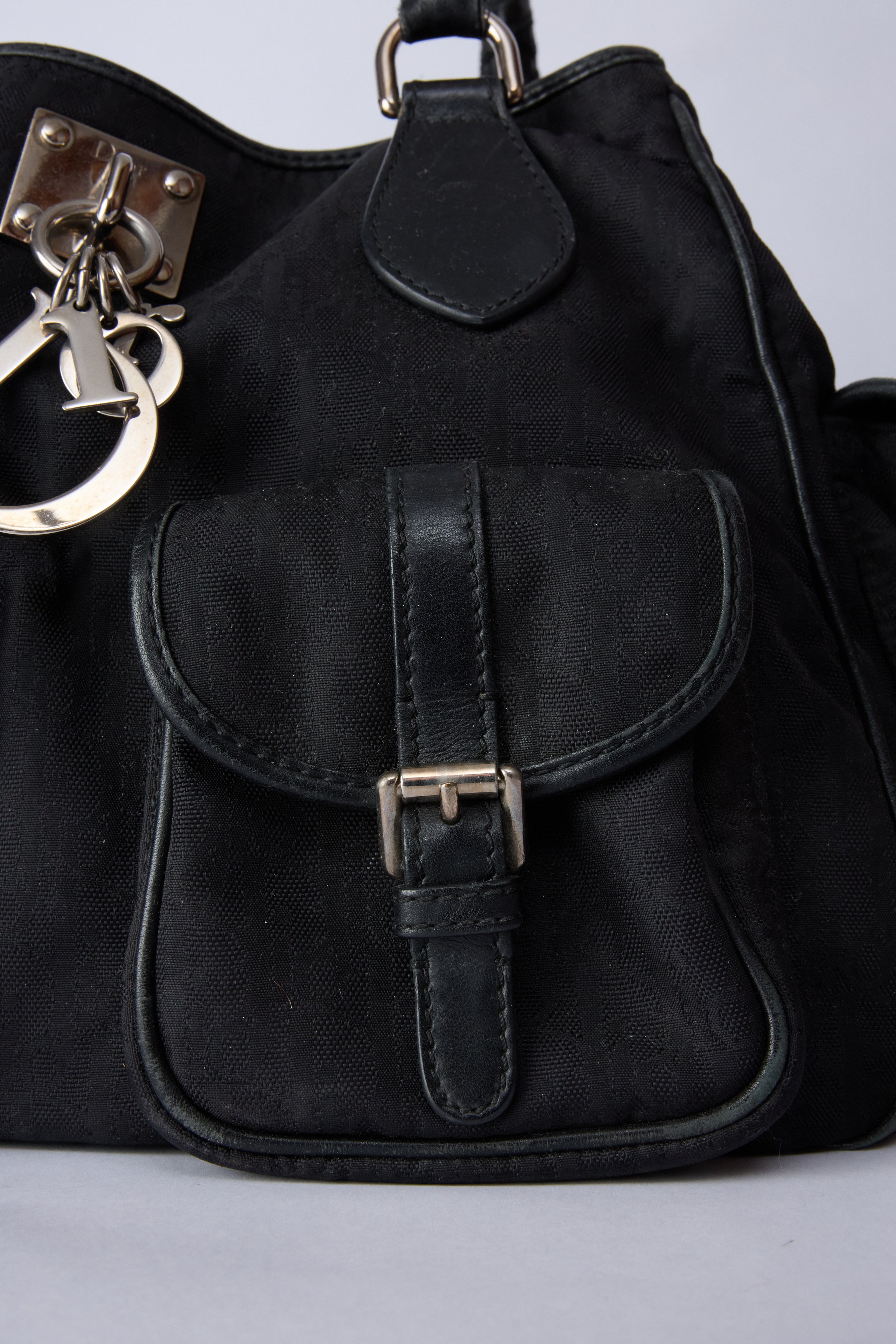 DIOR BLACK TROTTER CARGO BAG