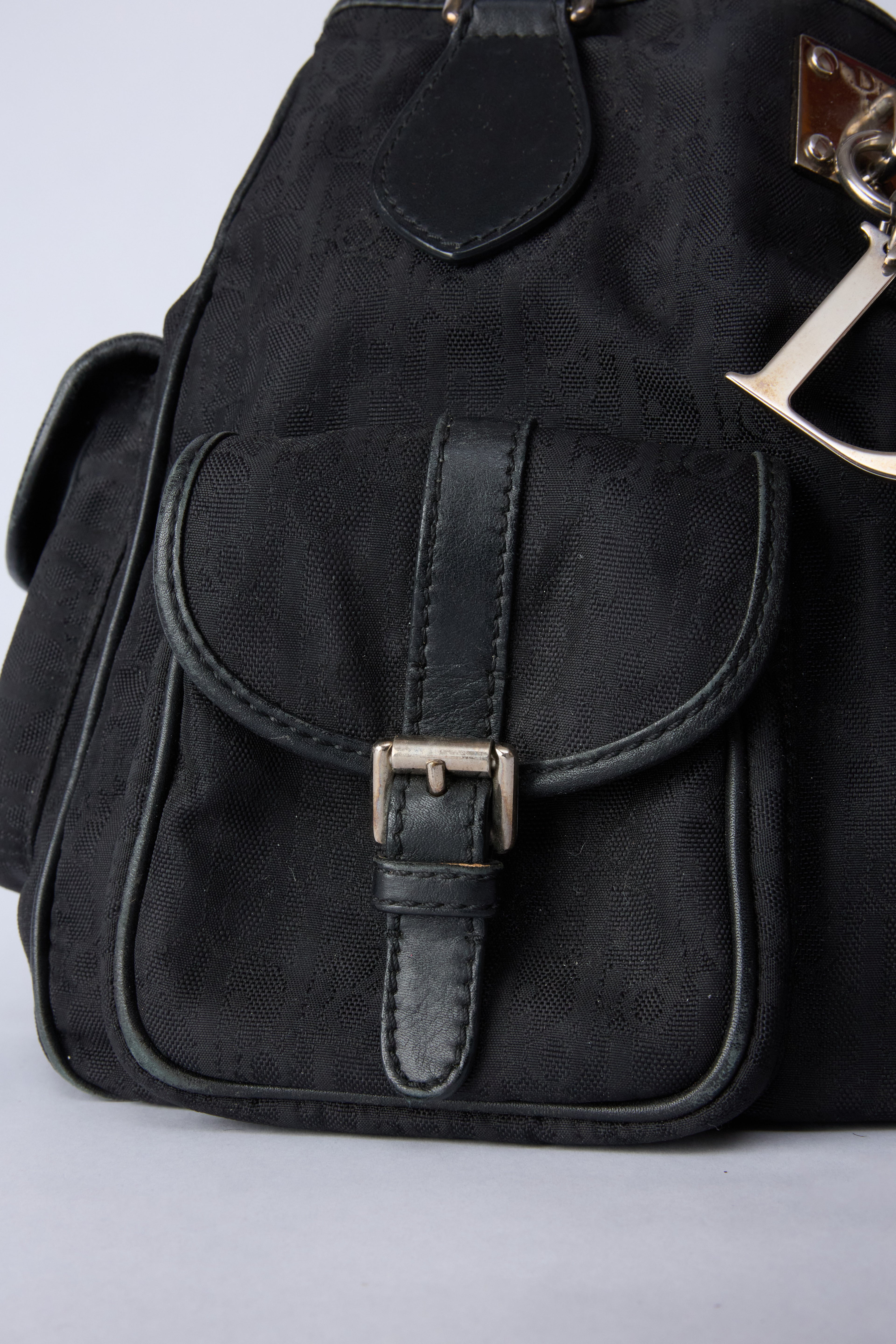 DIOR BLACK TROTTER CARGO BAG
