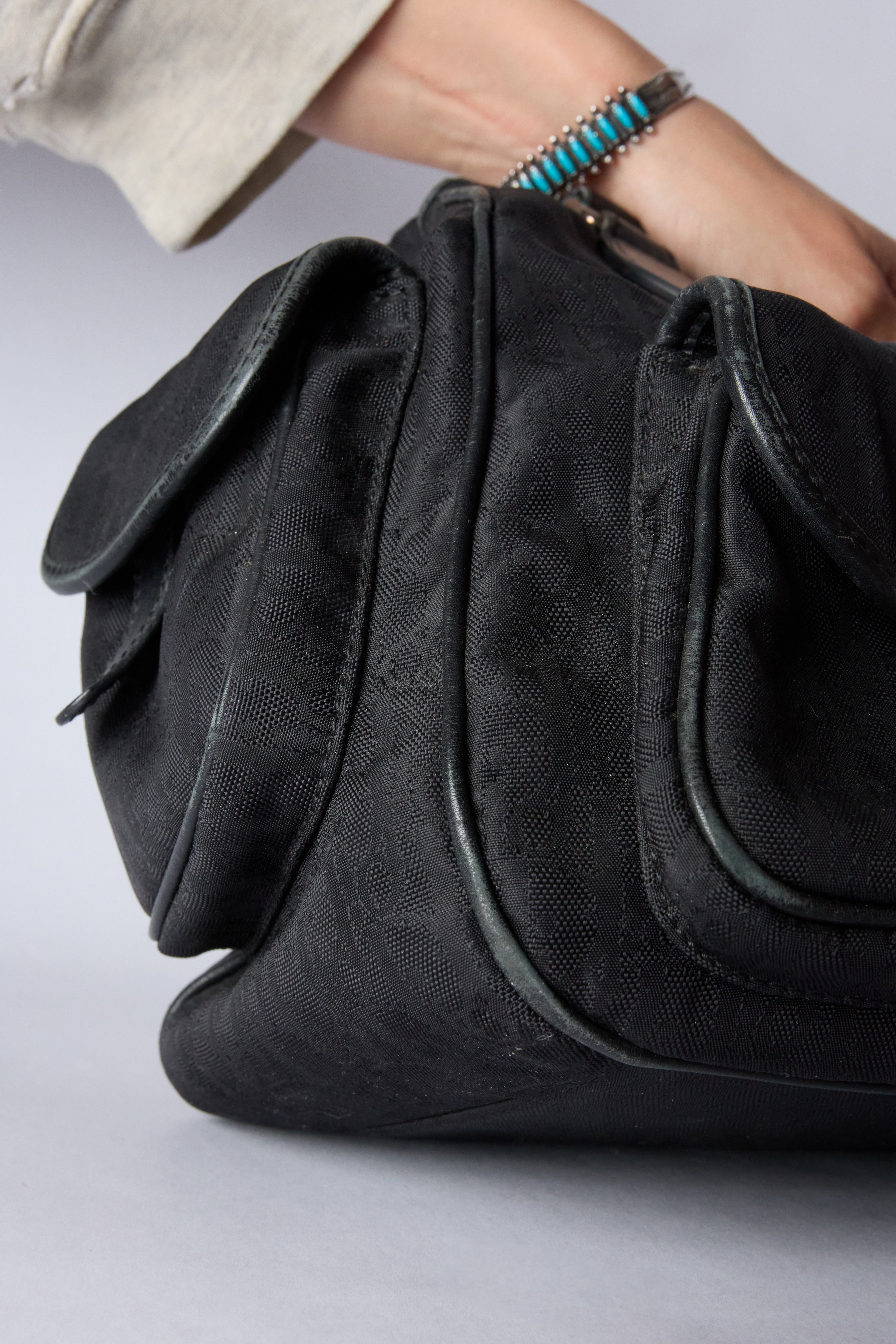 DIOR BLACK TROTTER CARGO BAG