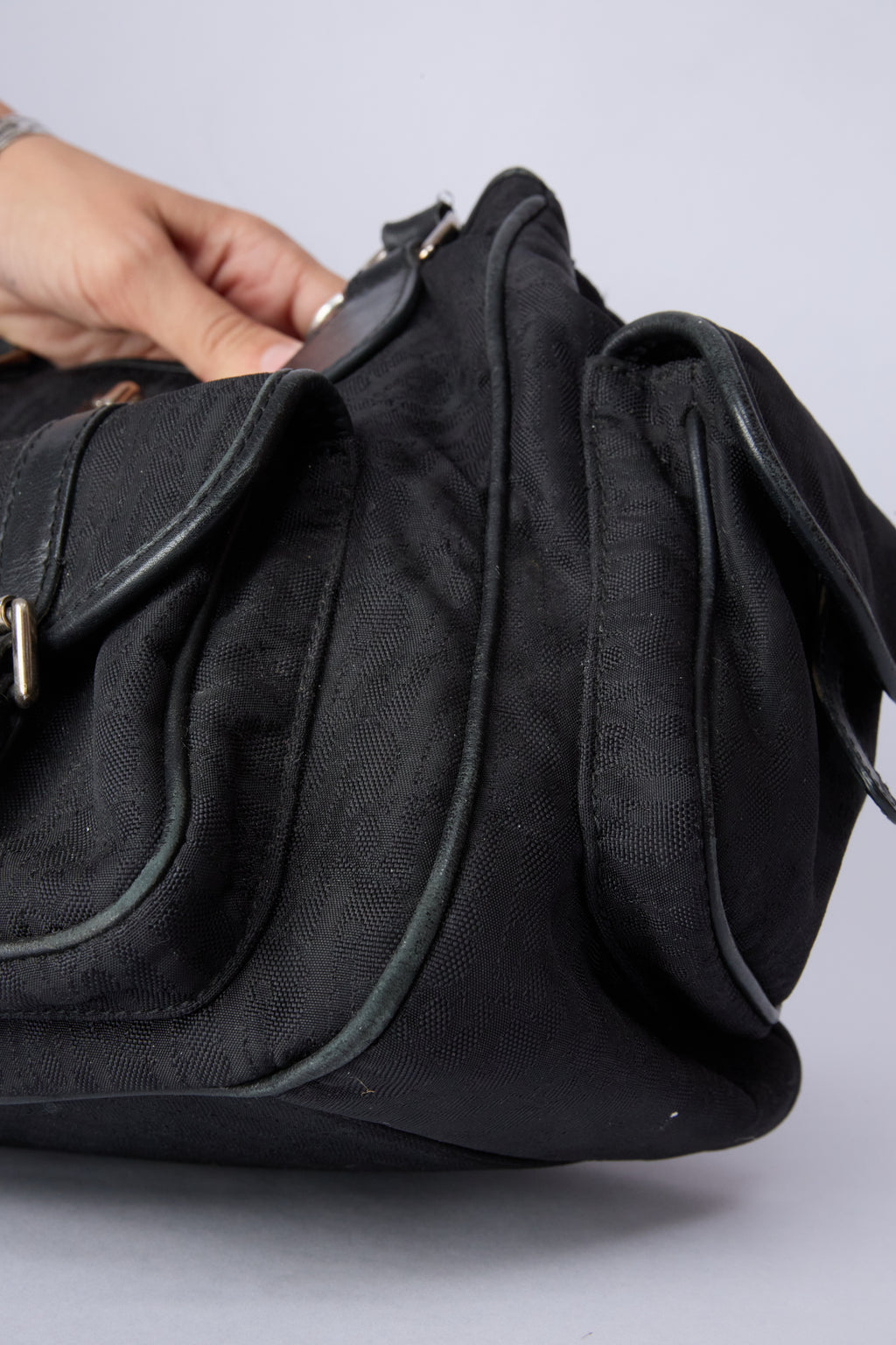 DIOR BLACK TROTTER CARGO BAG