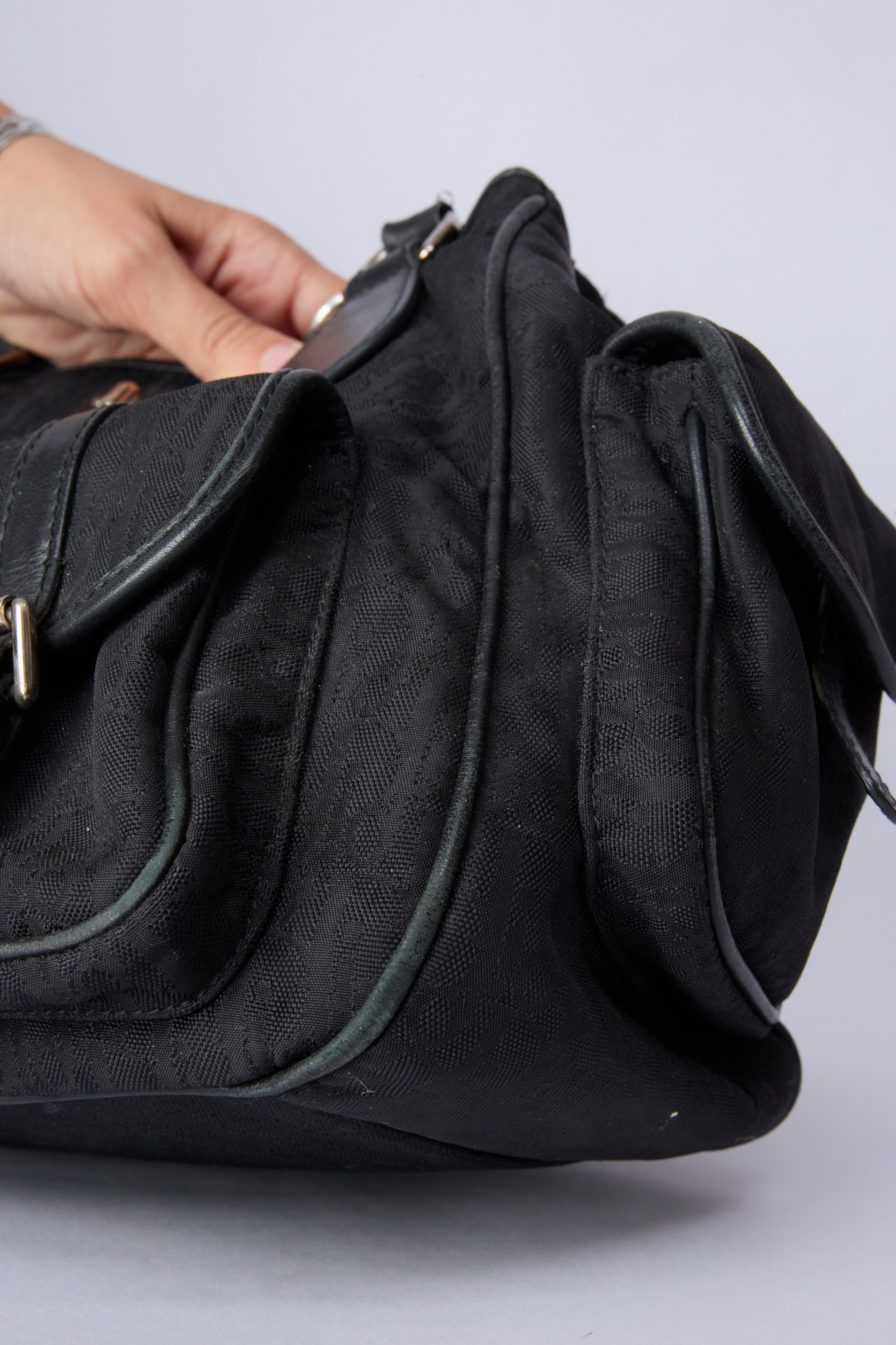 DIOR BLACK TROTTER CARGO BAG