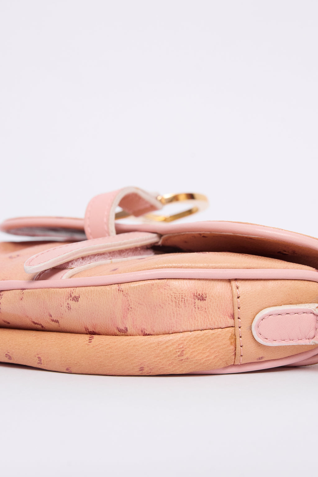 DIOR PINK MINI SADDLE WRISTLET