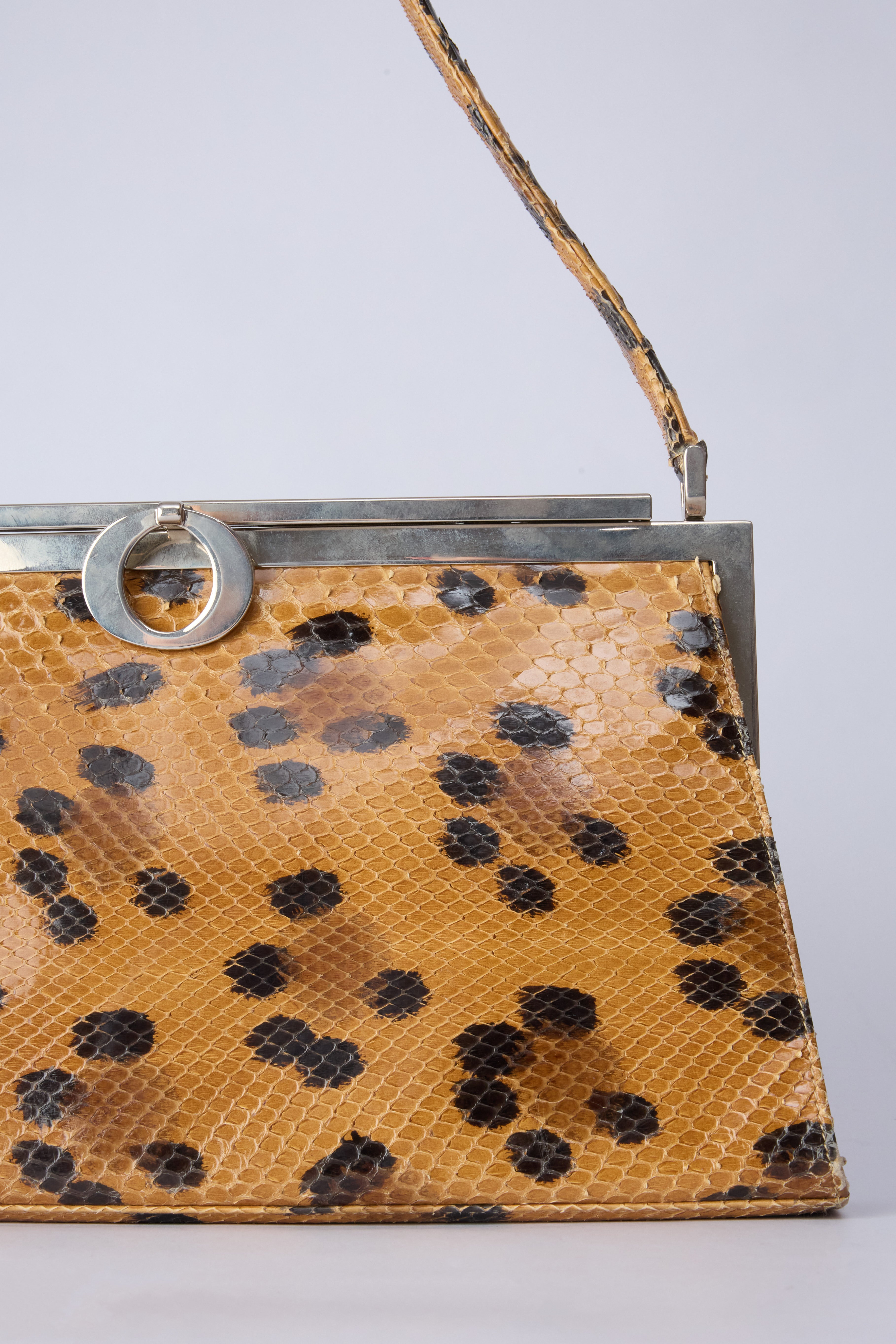 DIOR LEOPARD-PRINT BAG