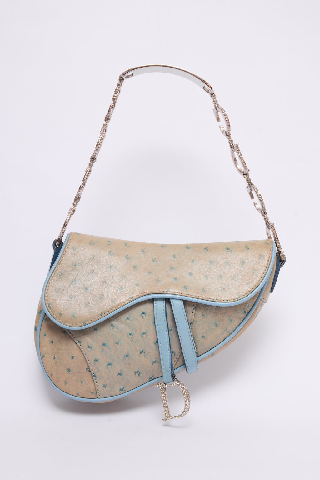 DIOR BLUE CRYSTAL SADDLE