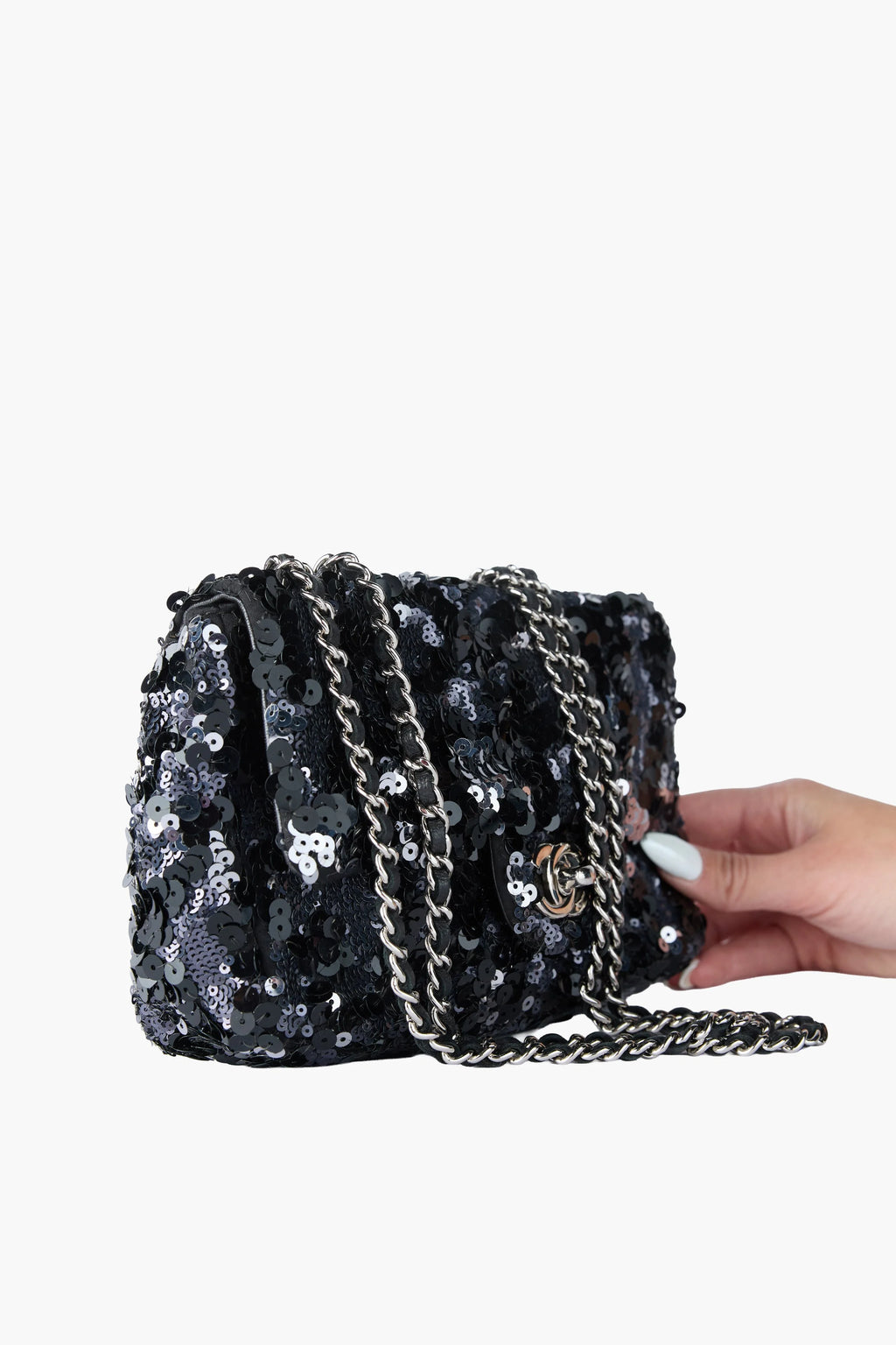 Chanel Sequined Mini Flap Bag