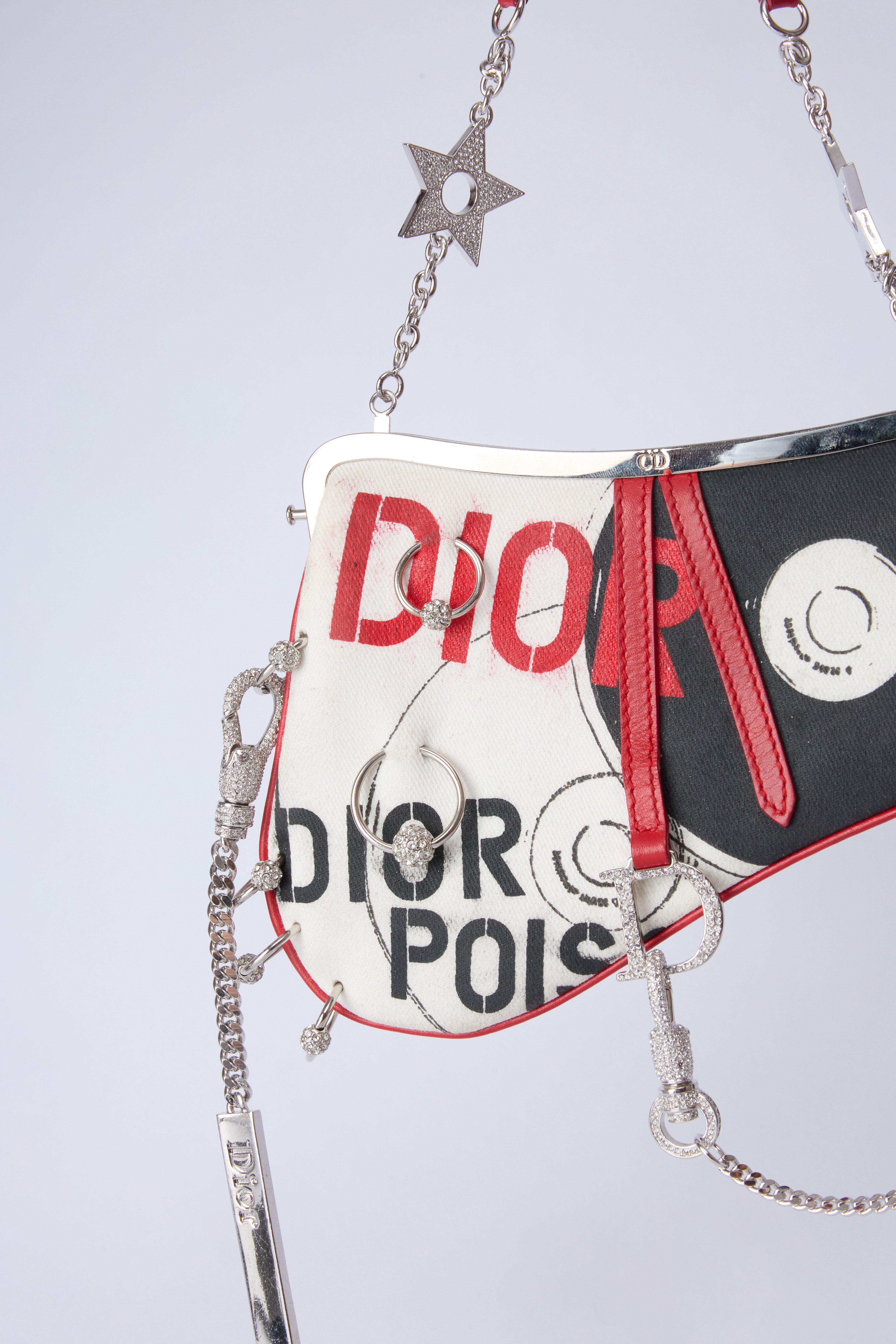 RARE DIOR POISON MINI EVENING SADDLE