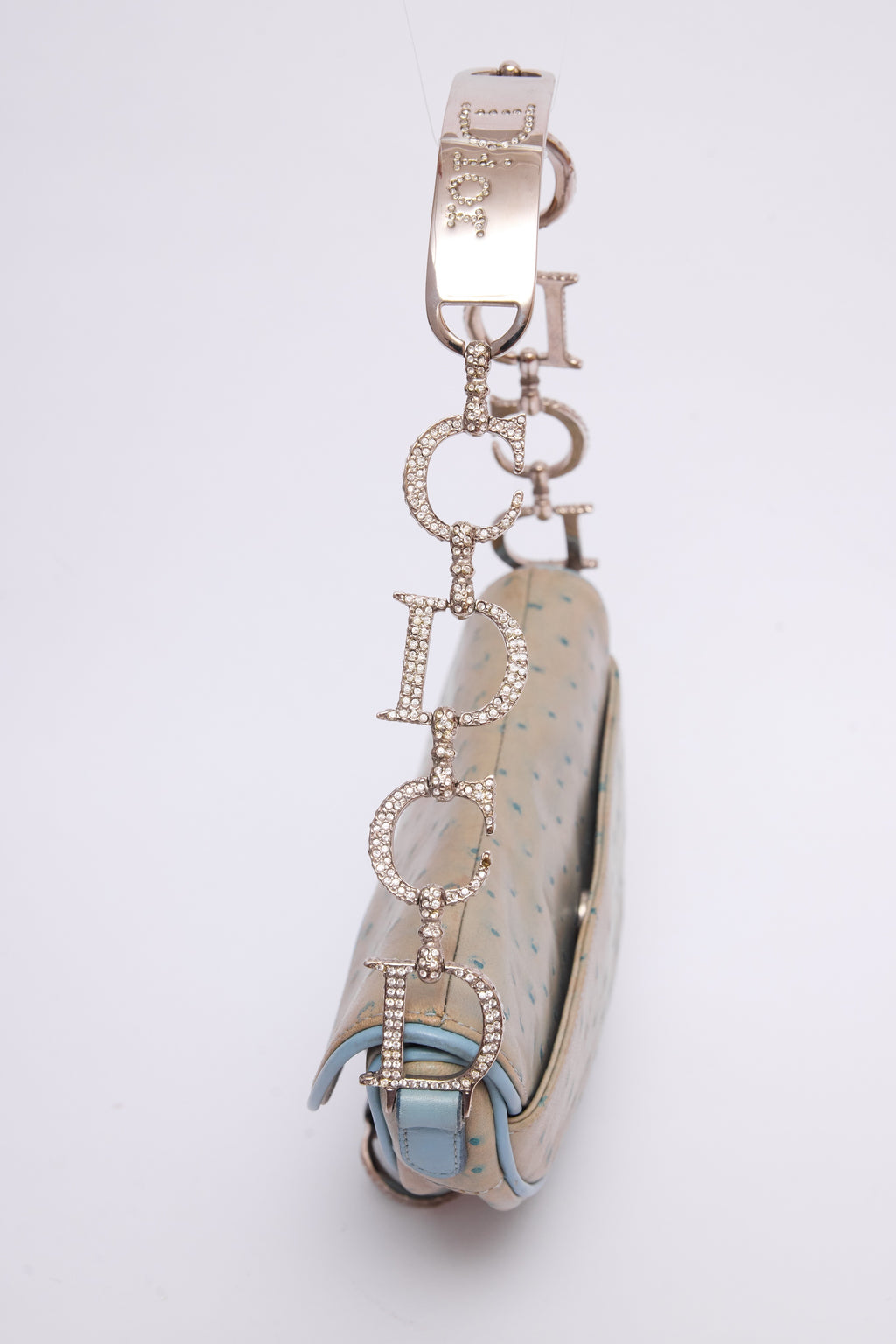 DIOR BLUE CRYSTAL SADDLE