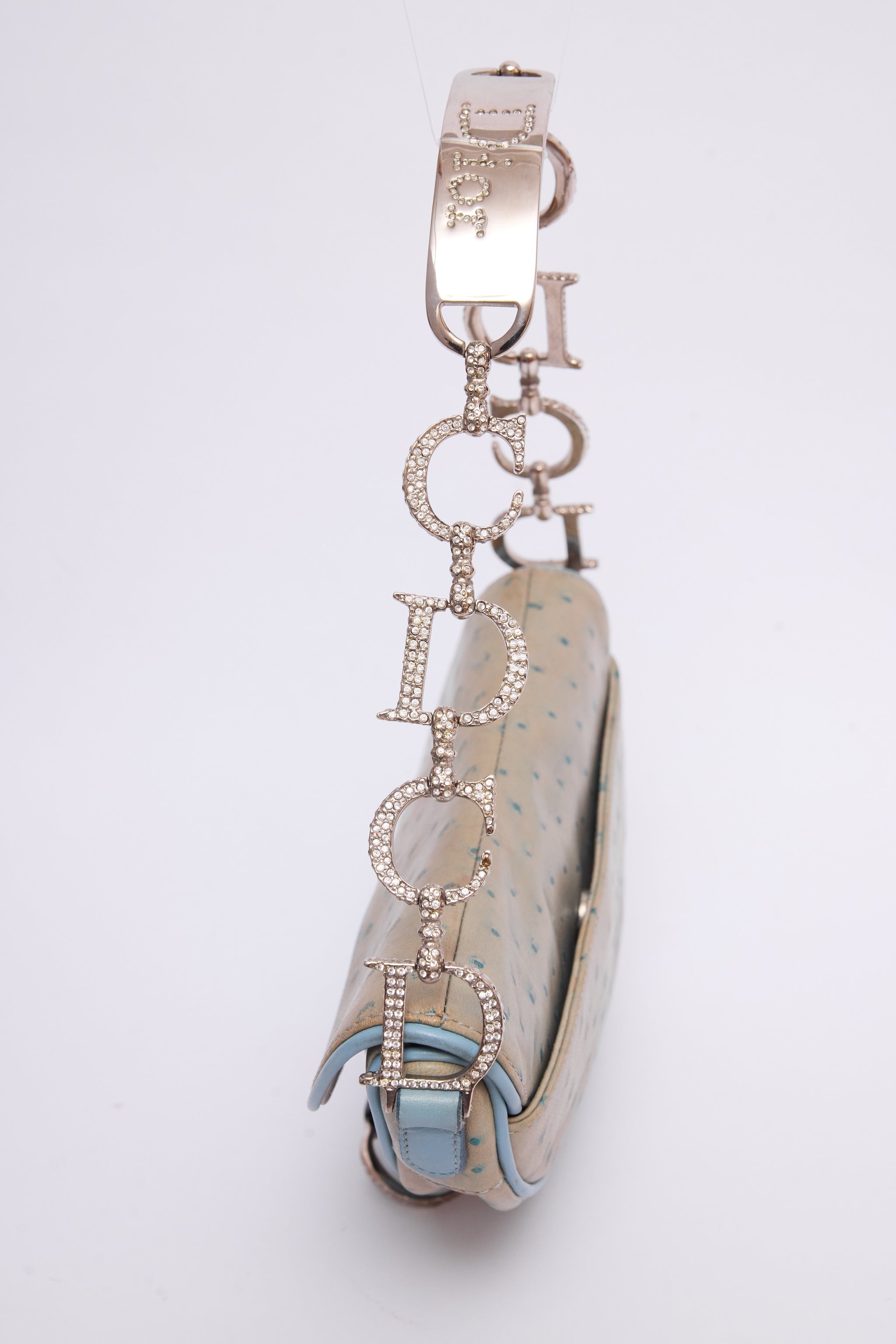 DIOR BLUE CRYSTAL SADDLE