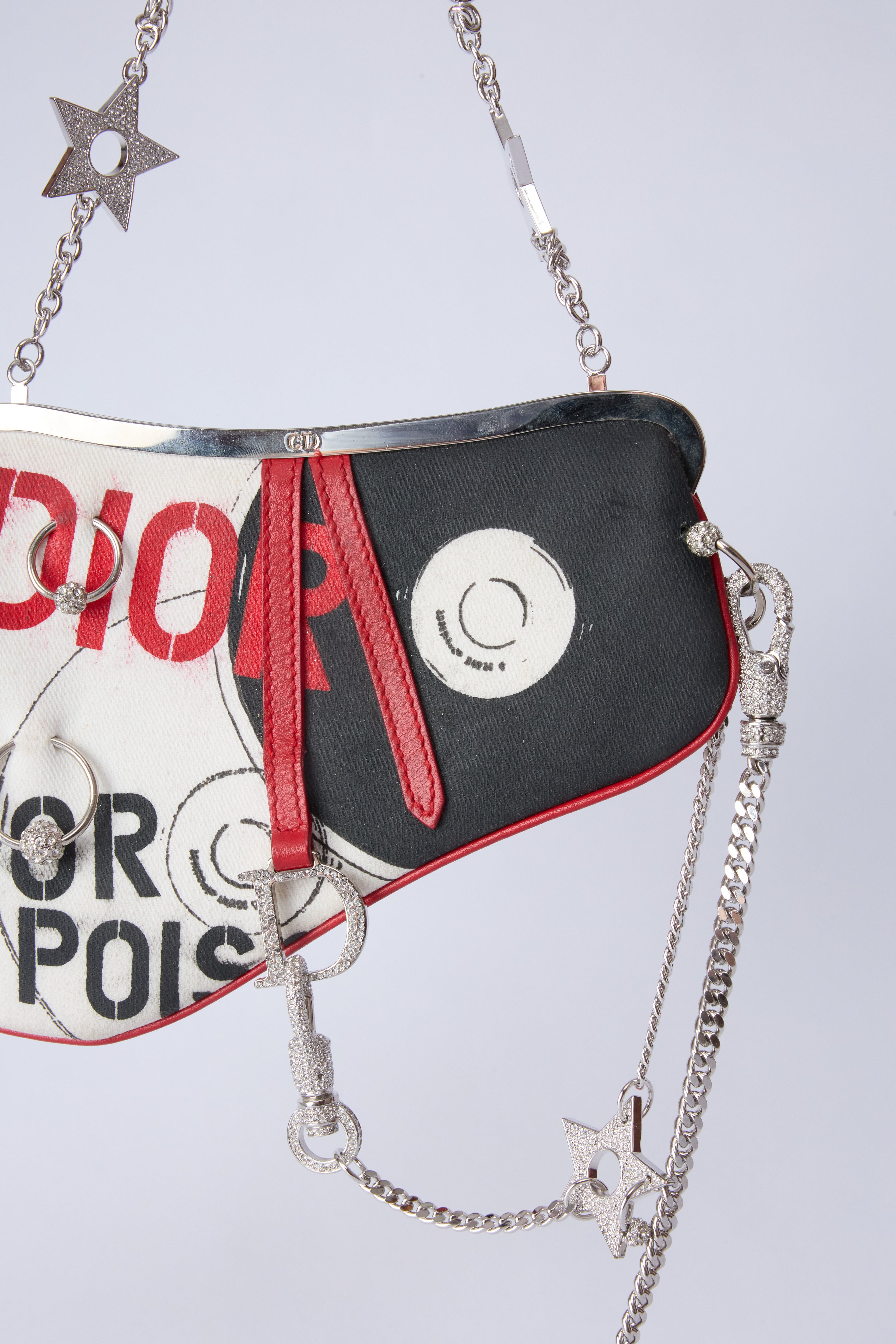 RARE DIOR POISON MINI EVENING SADDLE