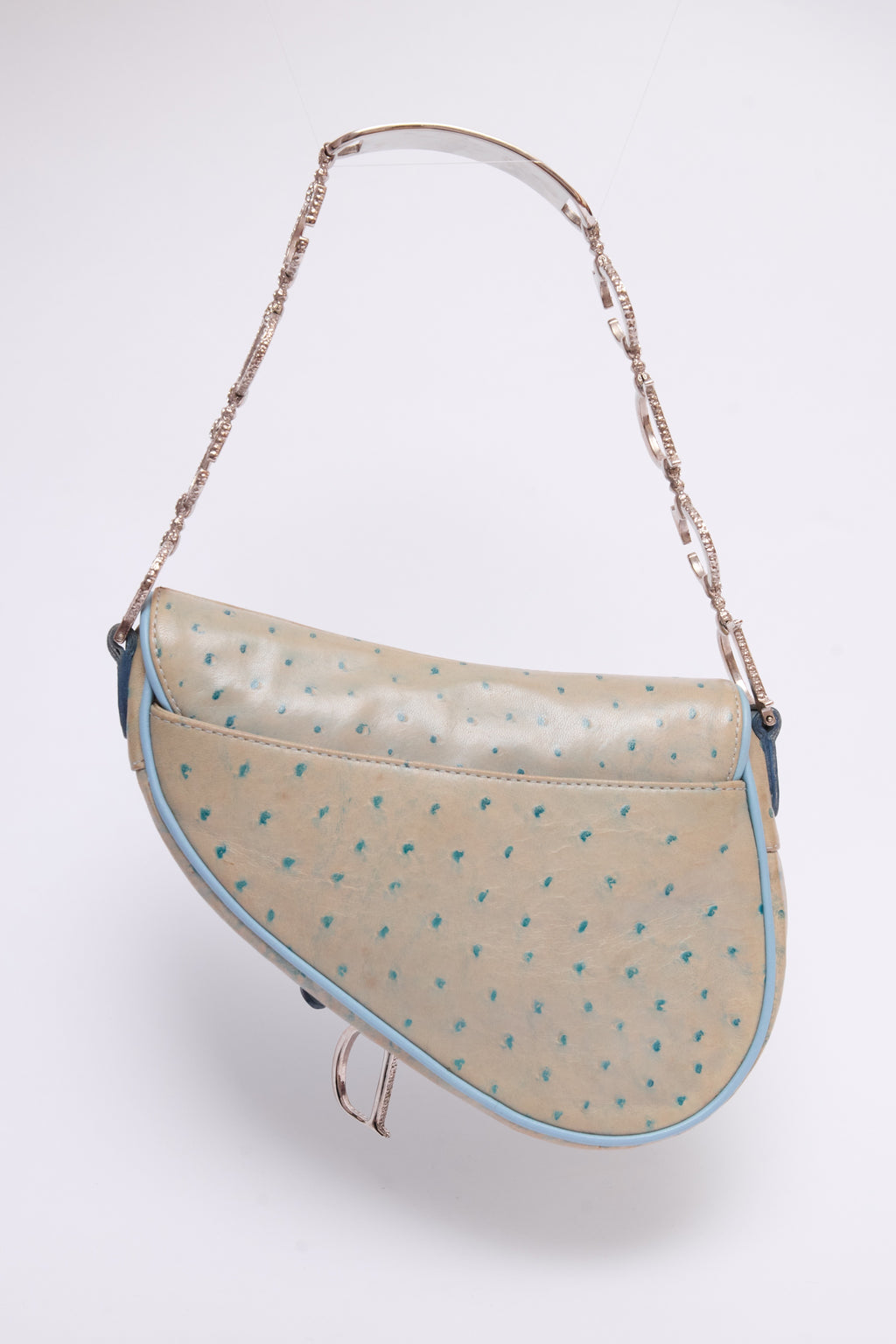 DIOR BLUE CRYSTAL SADDLE