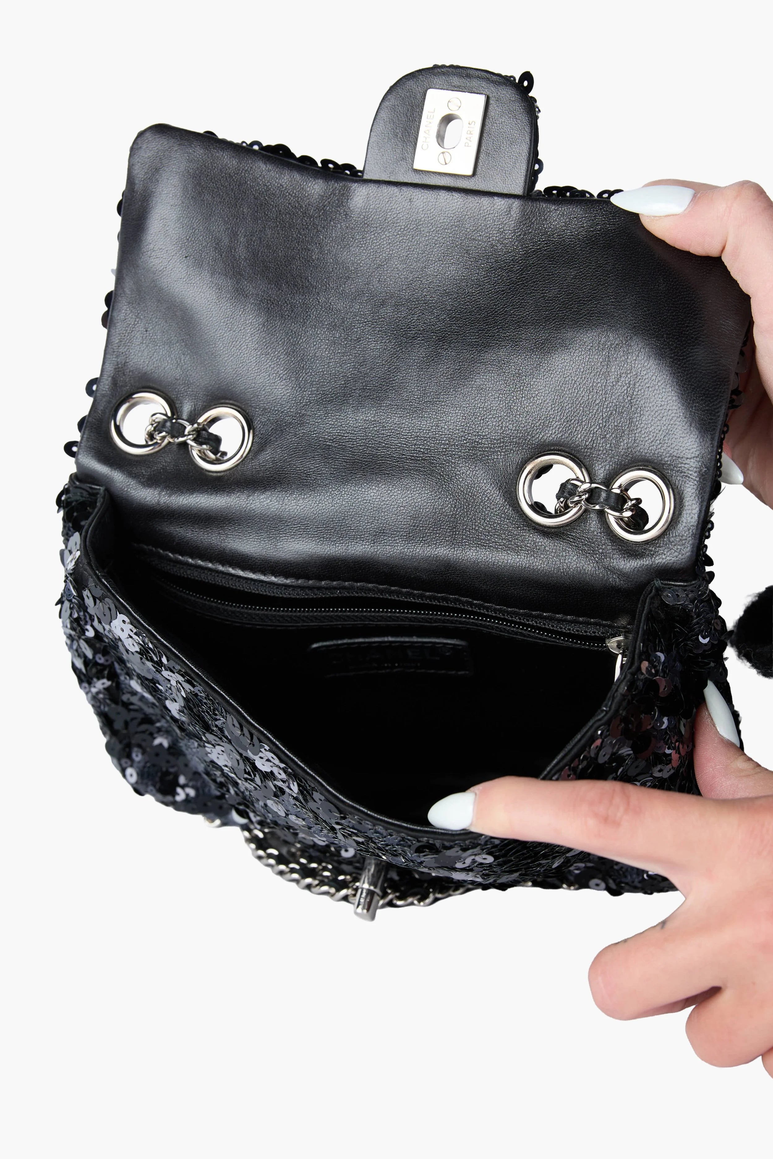 Chanel Sequined Mini Flap Bag