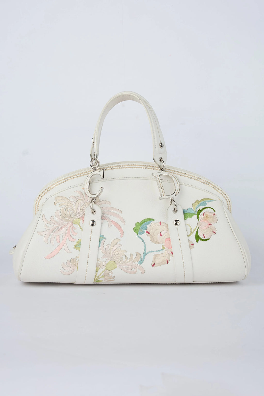 DIOR FLORAL EMBROIDERED DIORISSIMO BOWLER
