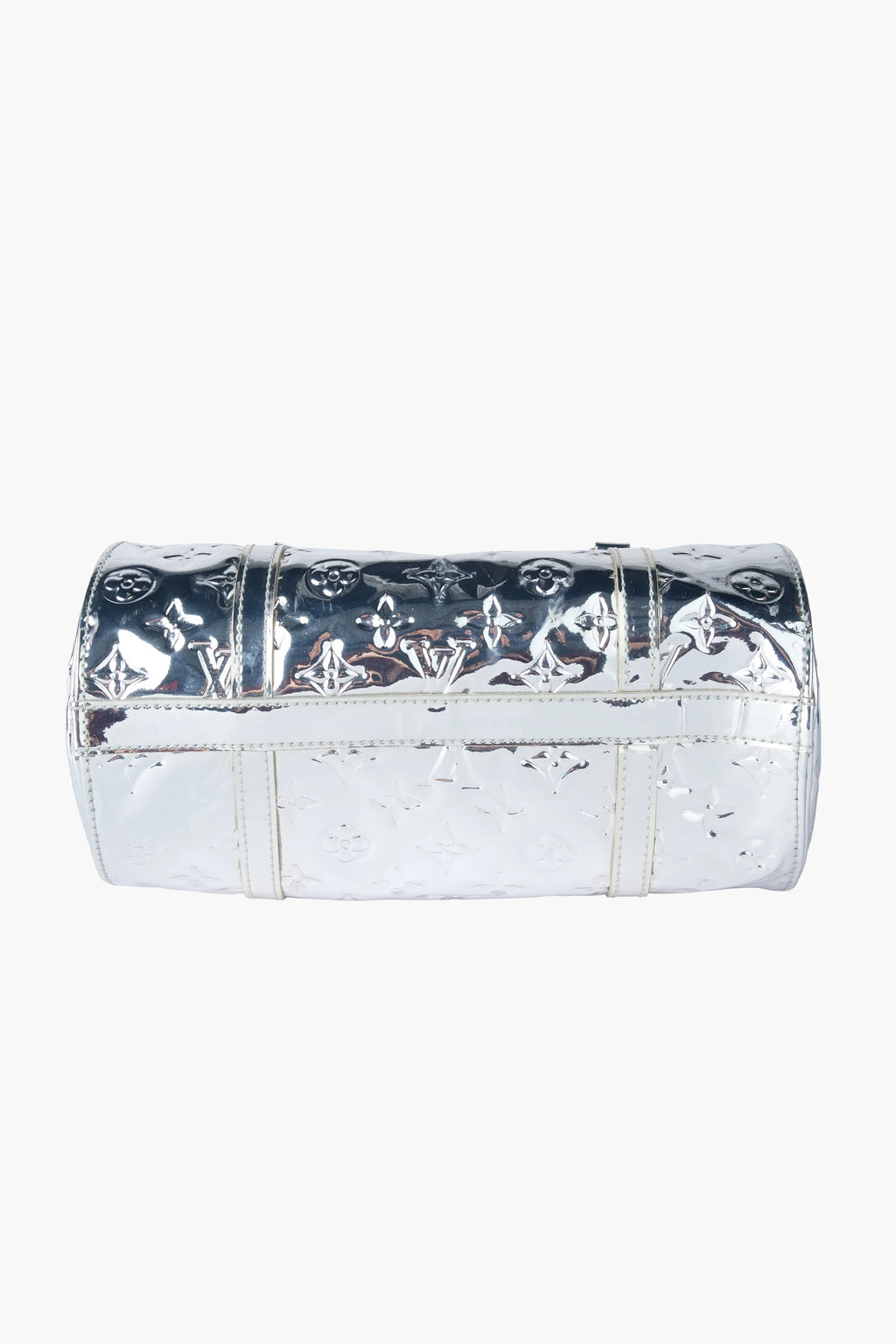 LOUIS VUITTON Papillon Monogram Miroir Silver Shoulder Bag