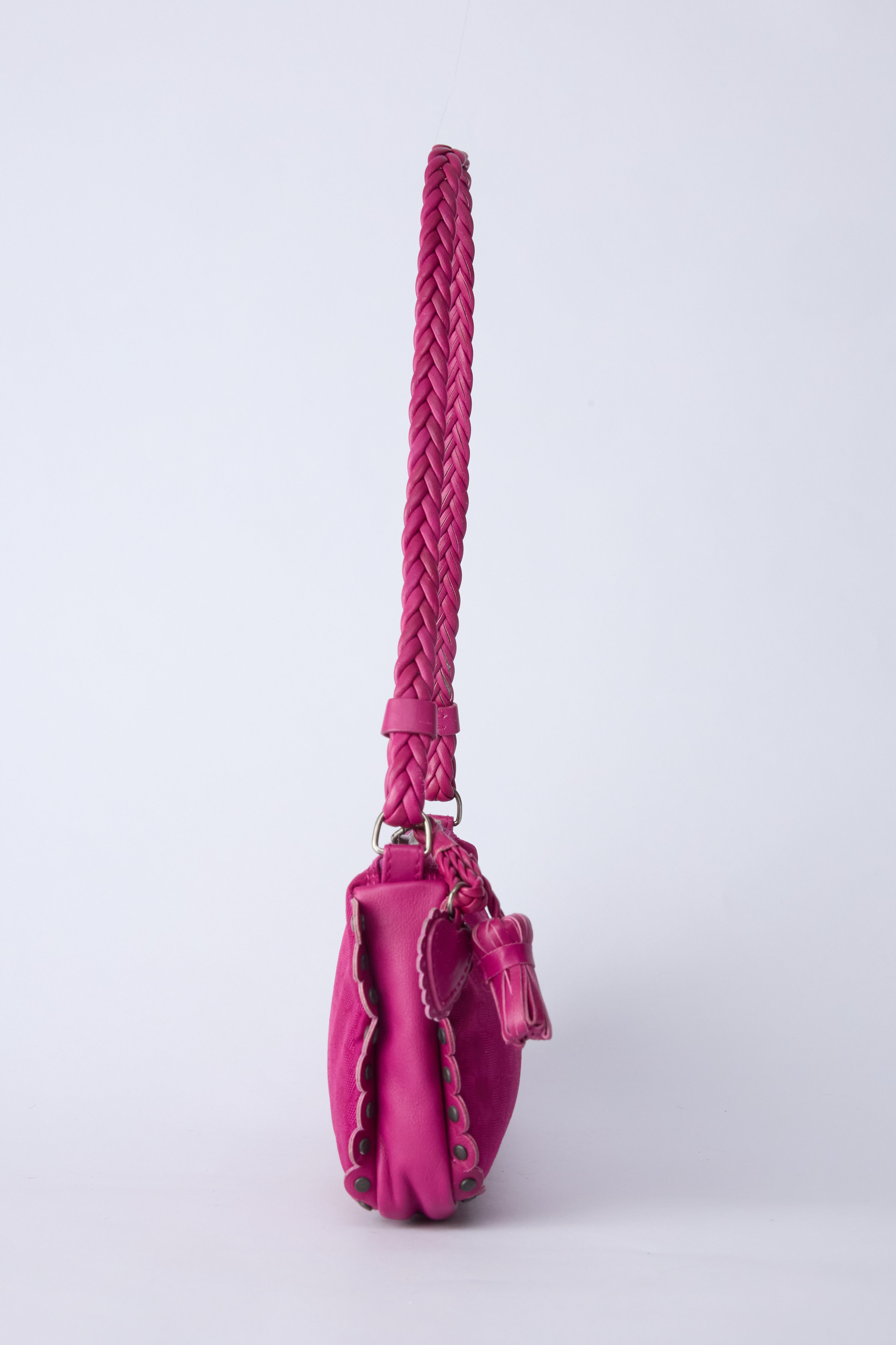 DIOR MAGENTA HEARTLOCK POCHETTE