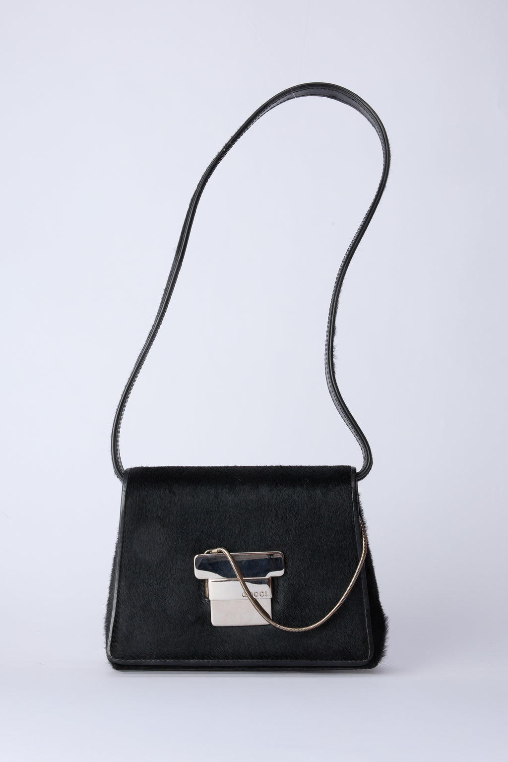 GUCCI BLACK PONYHAIR BAG