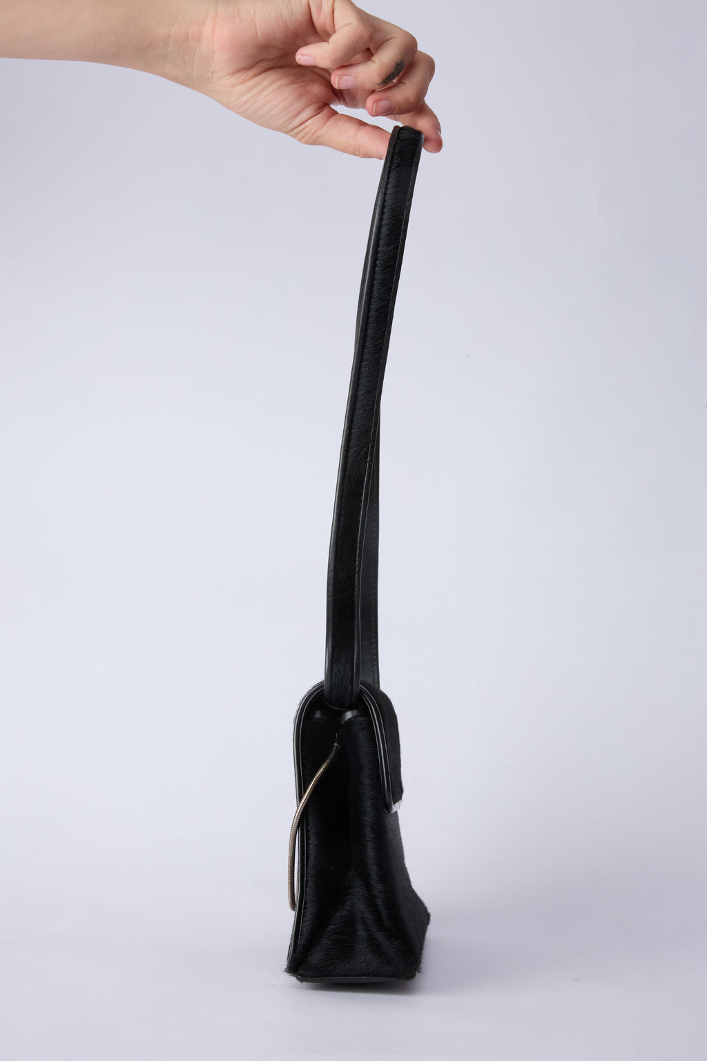 GUCCI BLACK PONYHAIR BAG