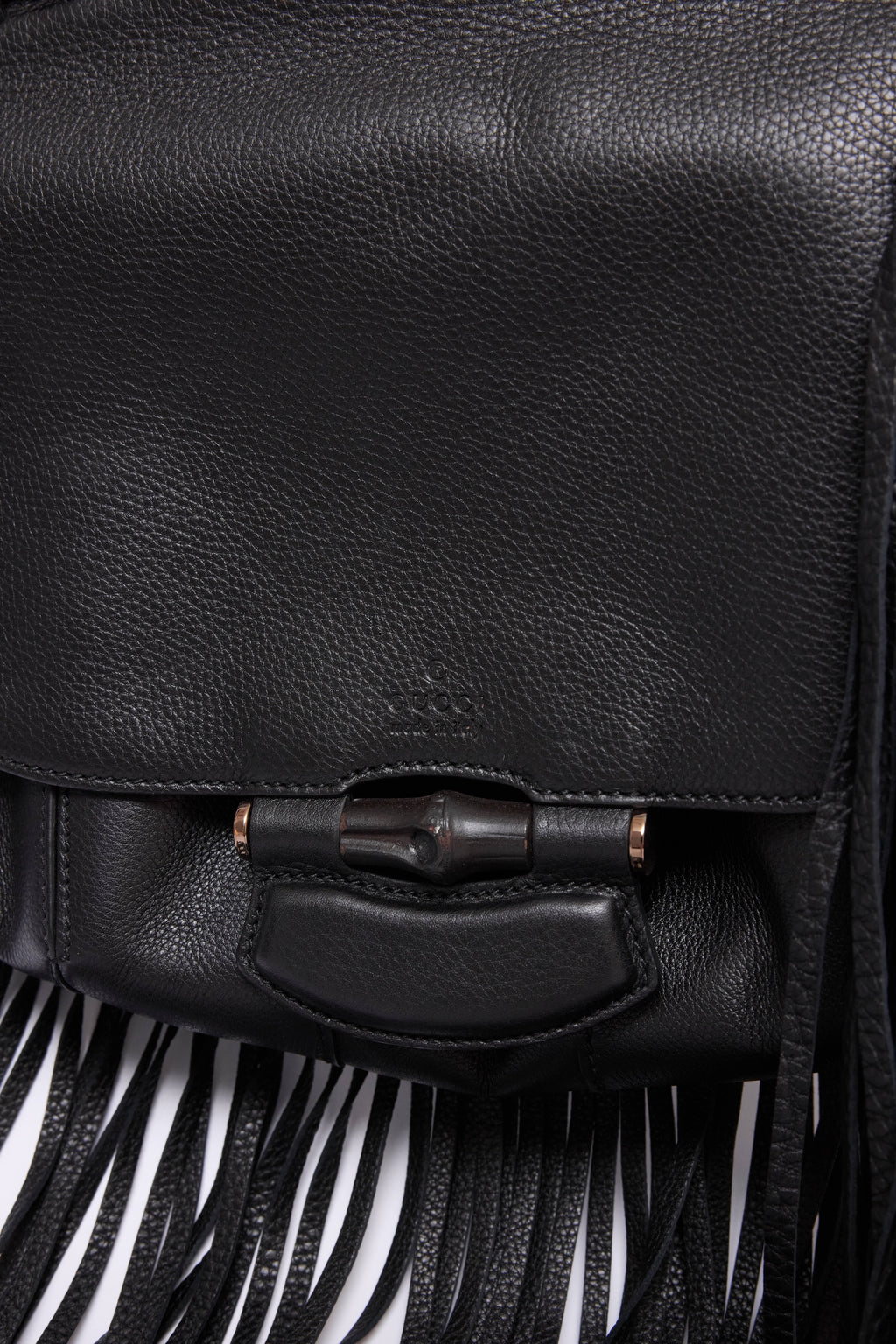 GUCCI SMALL BAMBOO NOUVEAU FRINGE BAG
