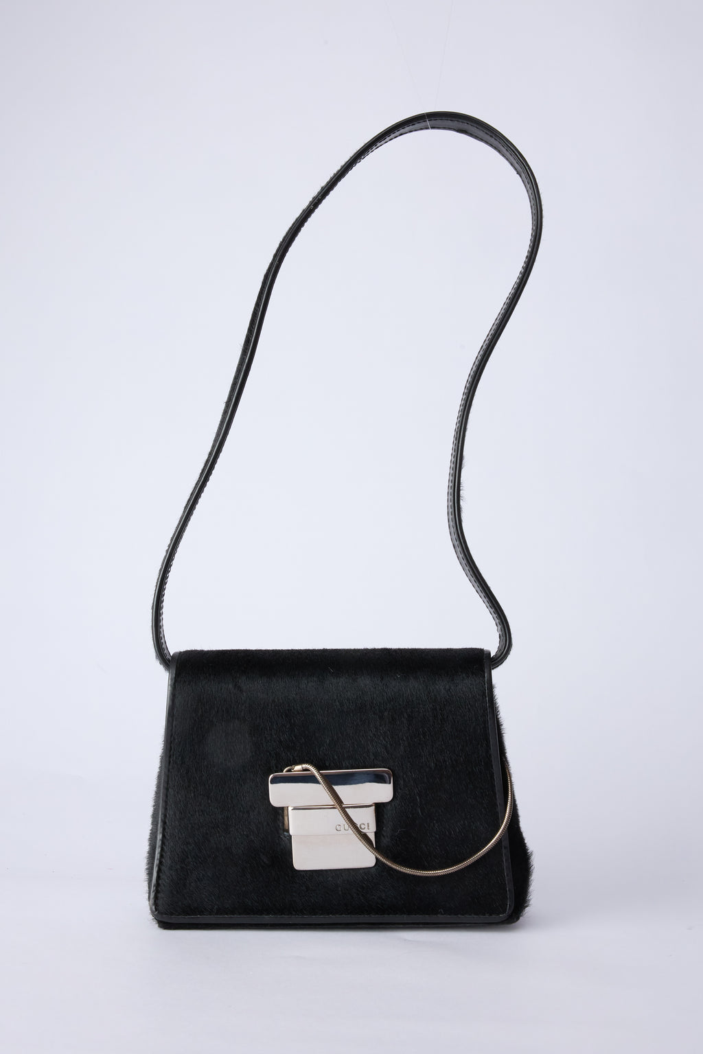 GUCCI BLACK PONYHAIR BAG