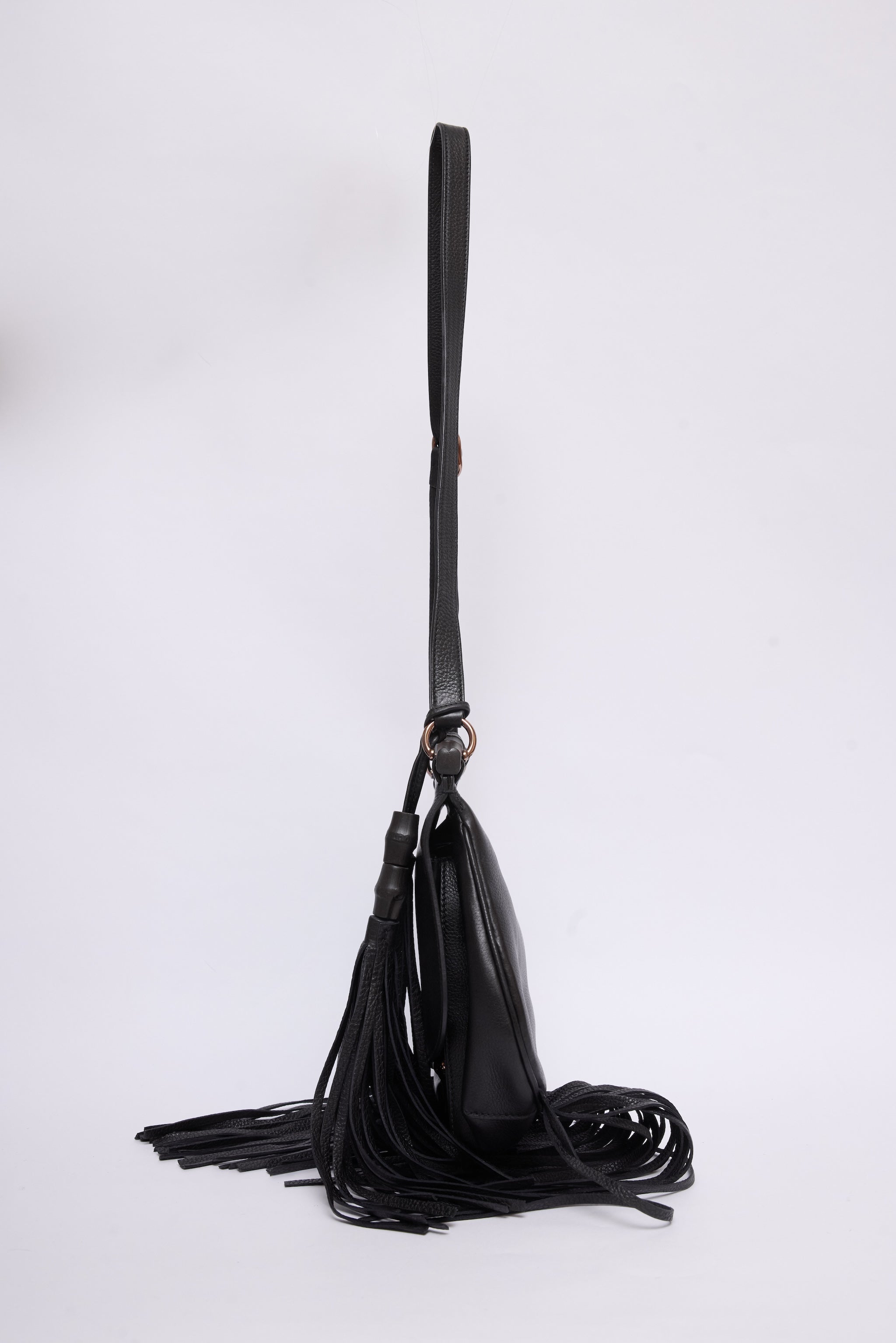 GUCCI SMALL BAMBOO NOUVEAU FRINGE BAG