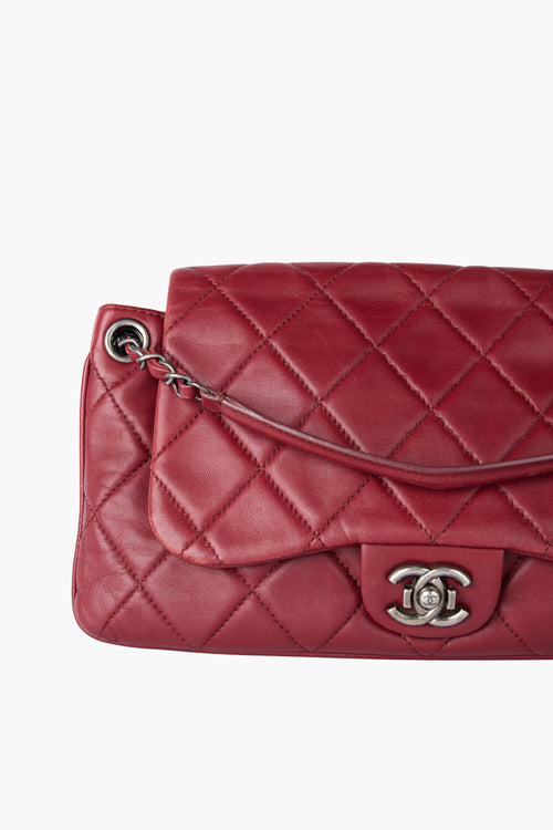 Chanel Red Accordion Flap Bag