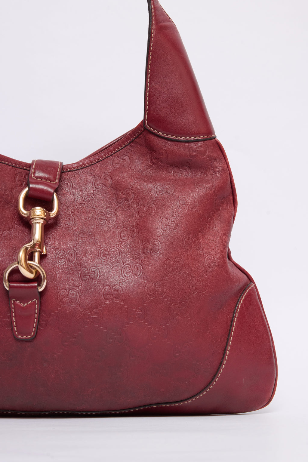 GUCCI RED GUCCISSIMA LEATHER JACKIE