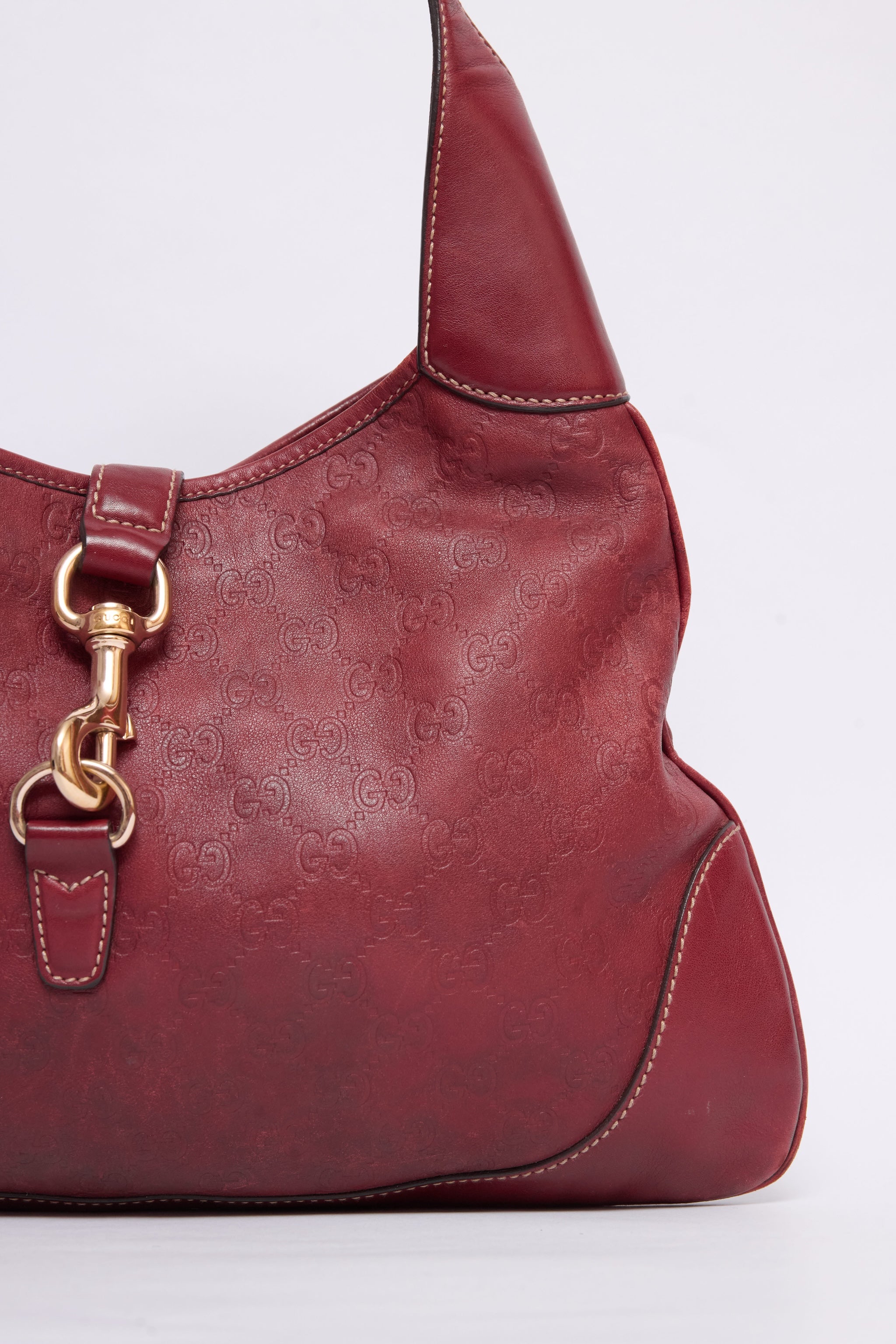 GUCCI RED GUCCISSIMA LEATHER JACKIE