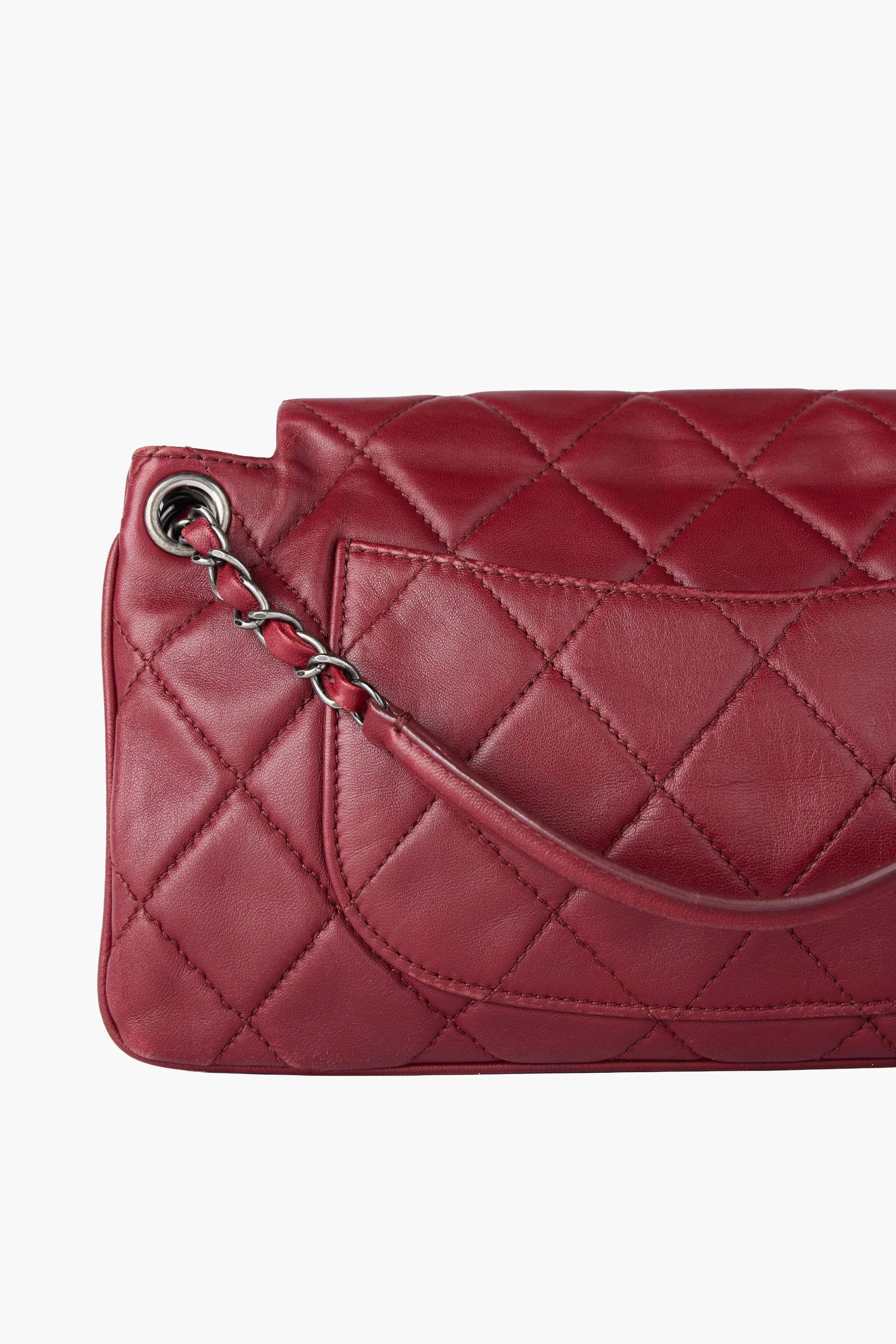 Chanel Red Accordion Flap Bag
