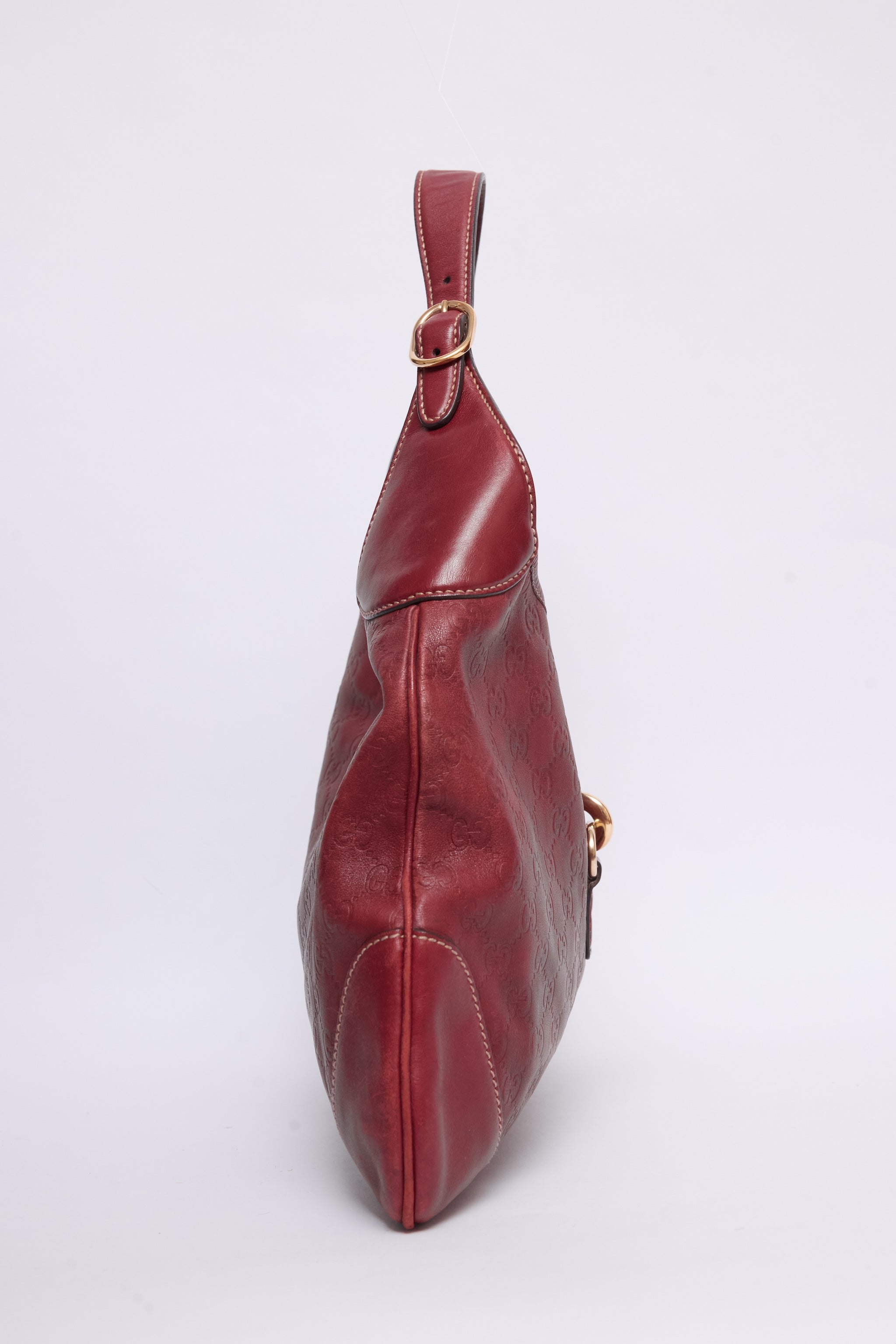GUCCI RED GUCCISSIMA LEATHER JACKIE