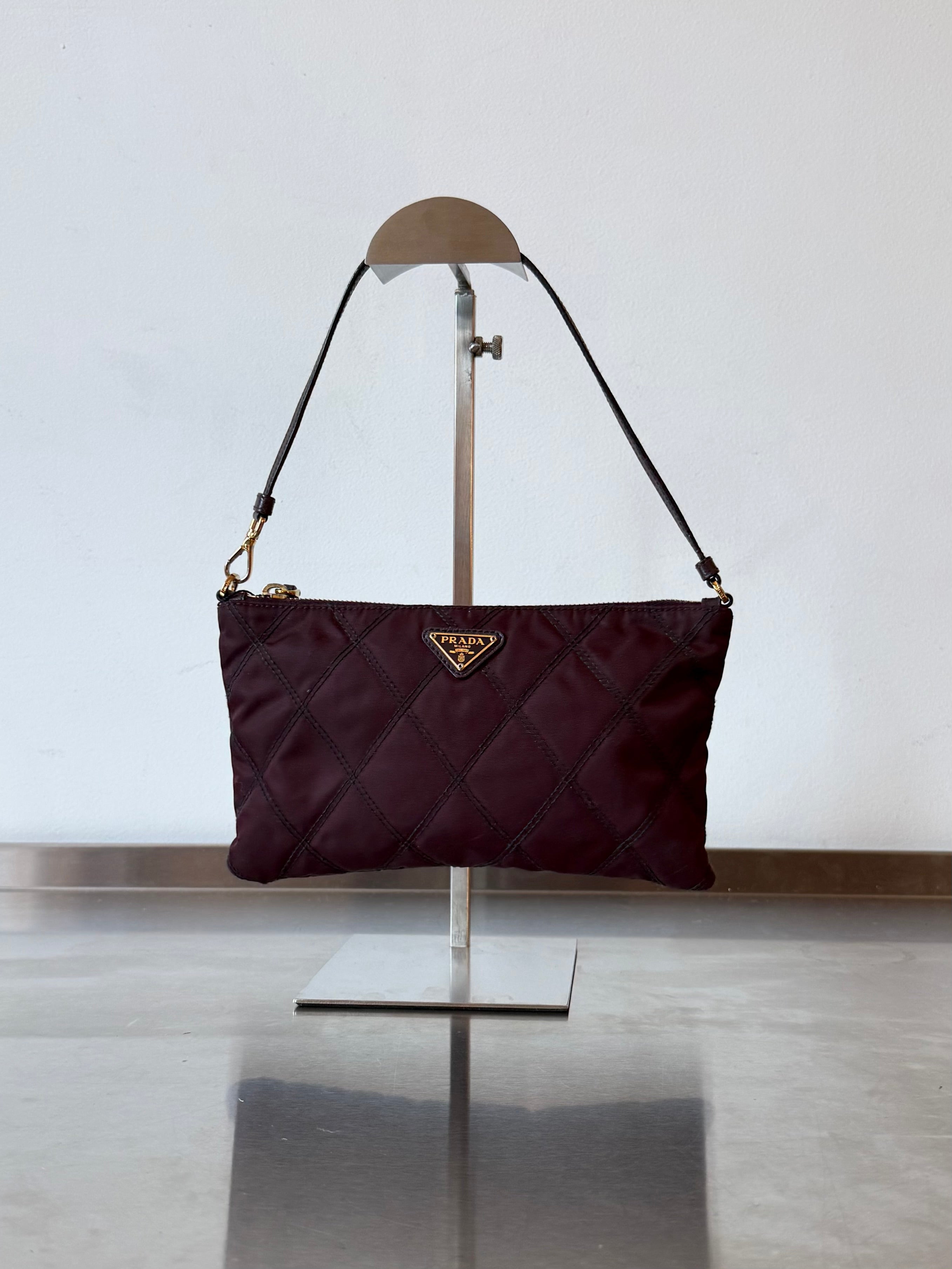 PRADA PURPLE TESSUTO POCHETTE