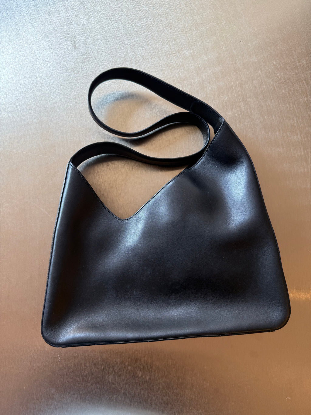PRADA BLACK ASYMMTERICAL BAG